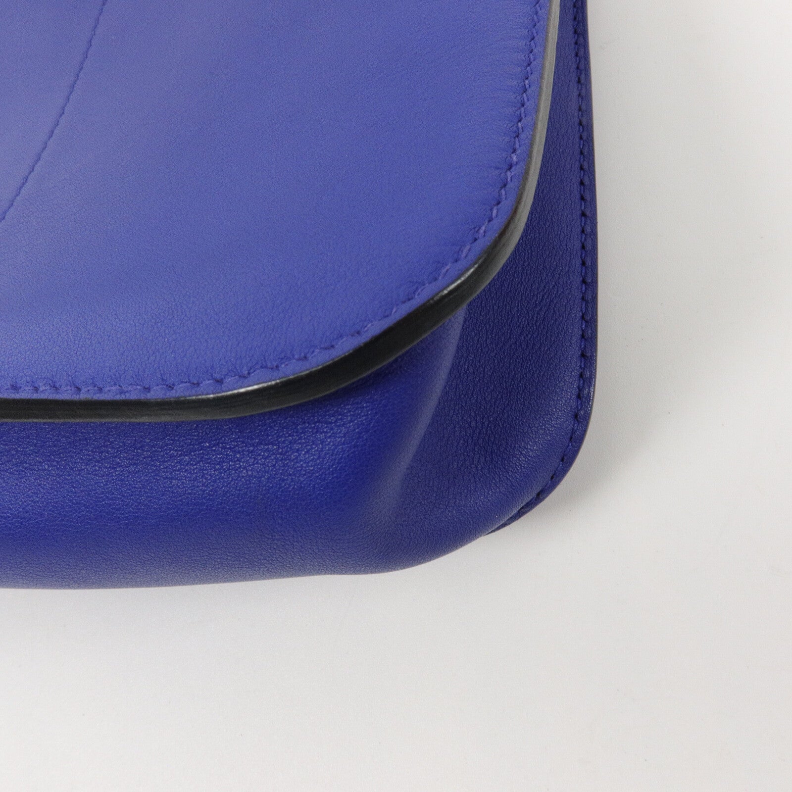 HERMES Swift皮革Mini Halzan手挽肩背兩用袋Electric Blue