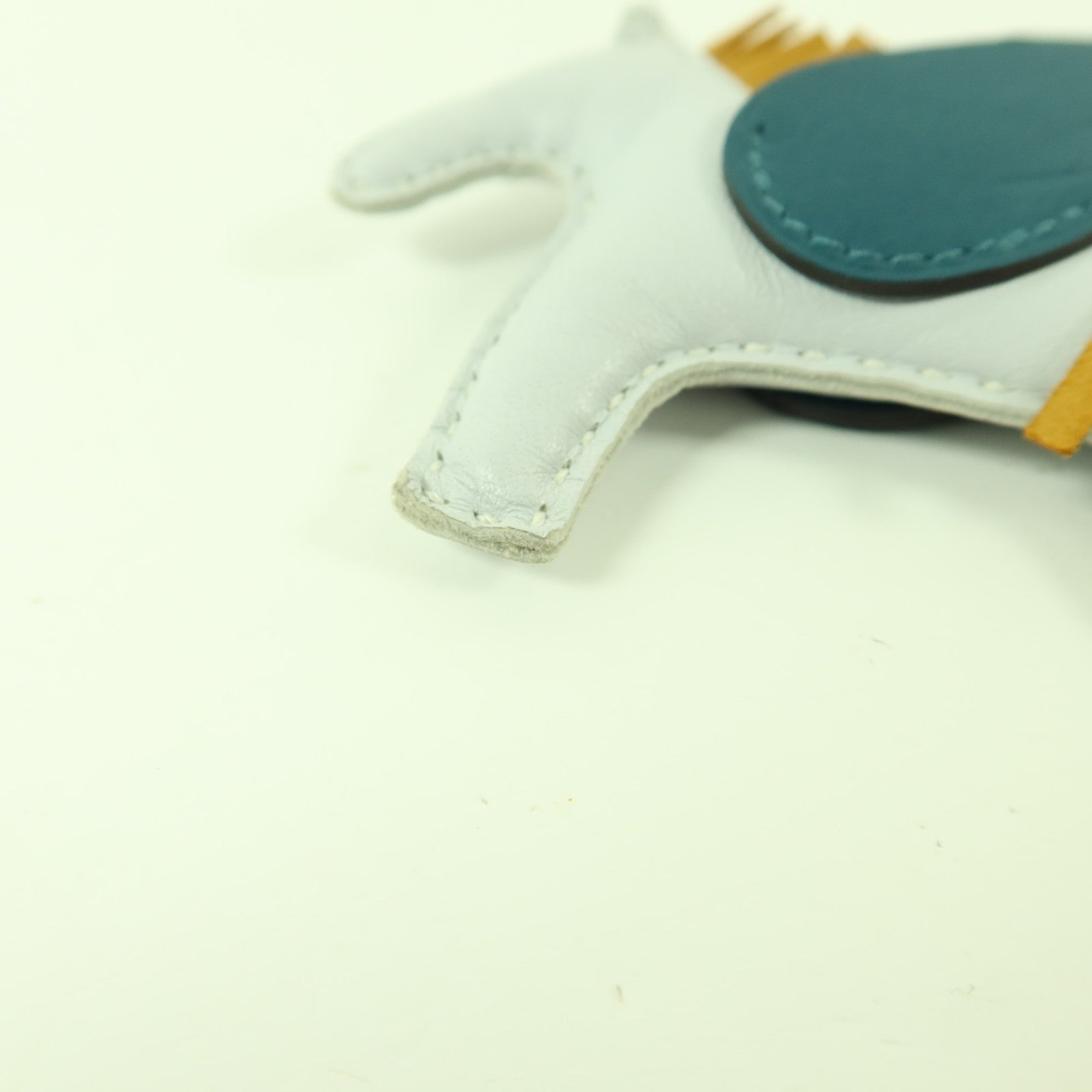 HERMES Milo皮革/Swift皮革Rodeo Pegase PM掛飾Bleu Brume/Sesame/Vert Bosphore