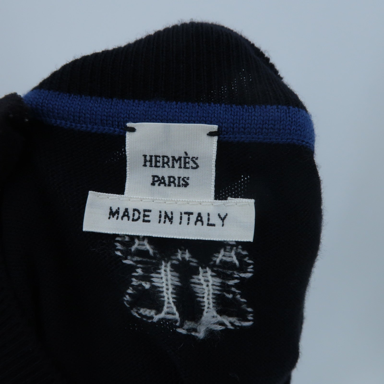 HERMES Wool Mors a Jouets Chemise Sweater針織