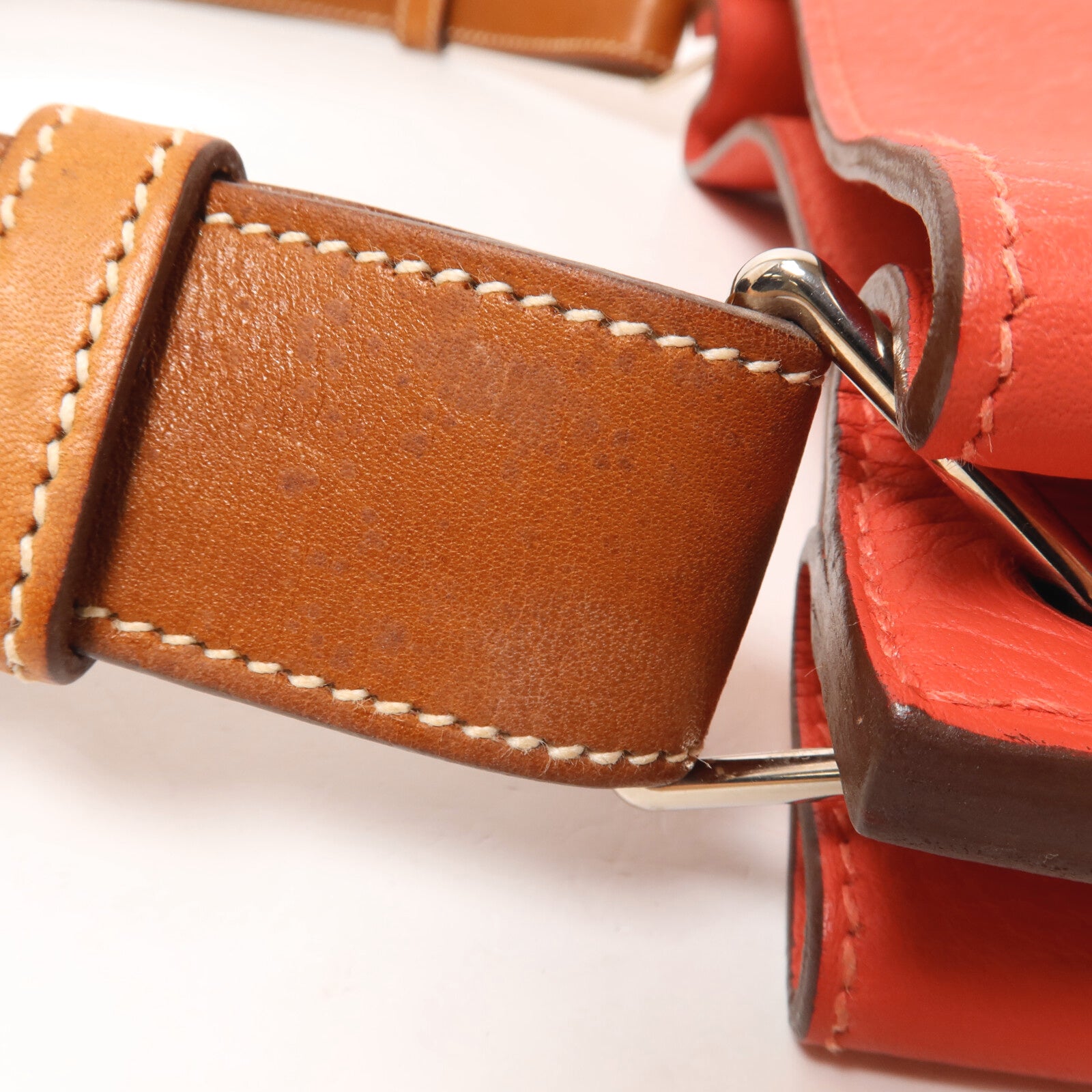 HERMES Togo皮革So Kelly 22肩背袋Fauve/Rose Jaipur