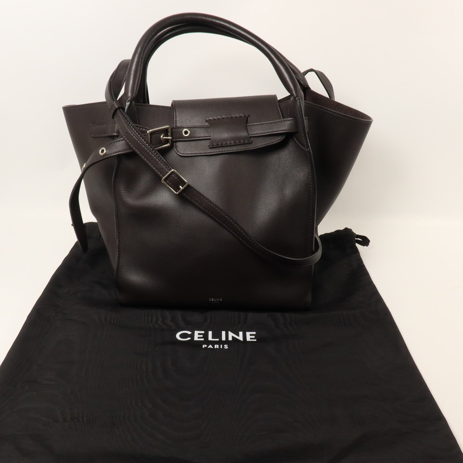 CELINE 牛皮皮革Big Bag Bucket手挽肩背兩用袋