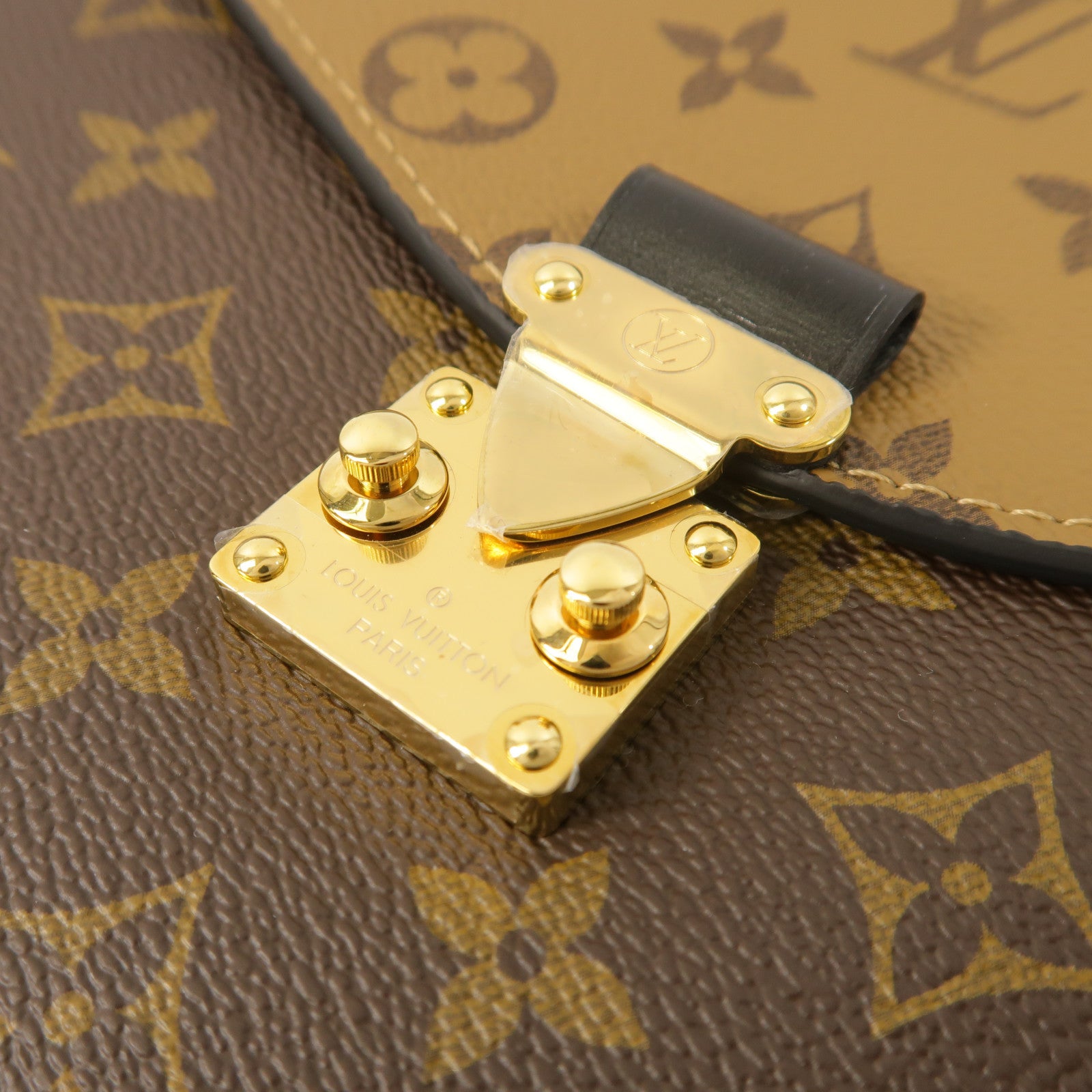 LOUIS VUITTON Monogram Reverse Pochette Metis金扣手挽肩背兩用袋