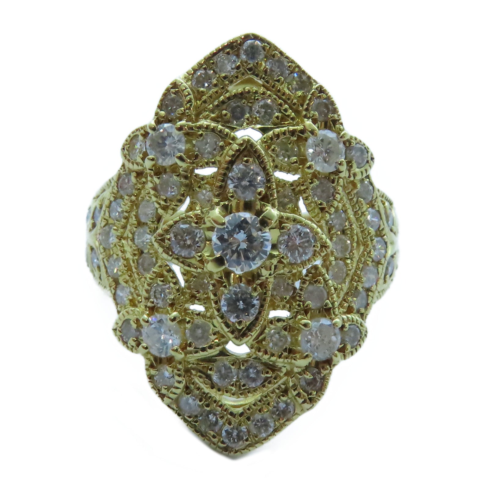 JEWELRY 【激減優惠】18K黃金Diamond Ring 1.00ct鑽石戒指US#4.5