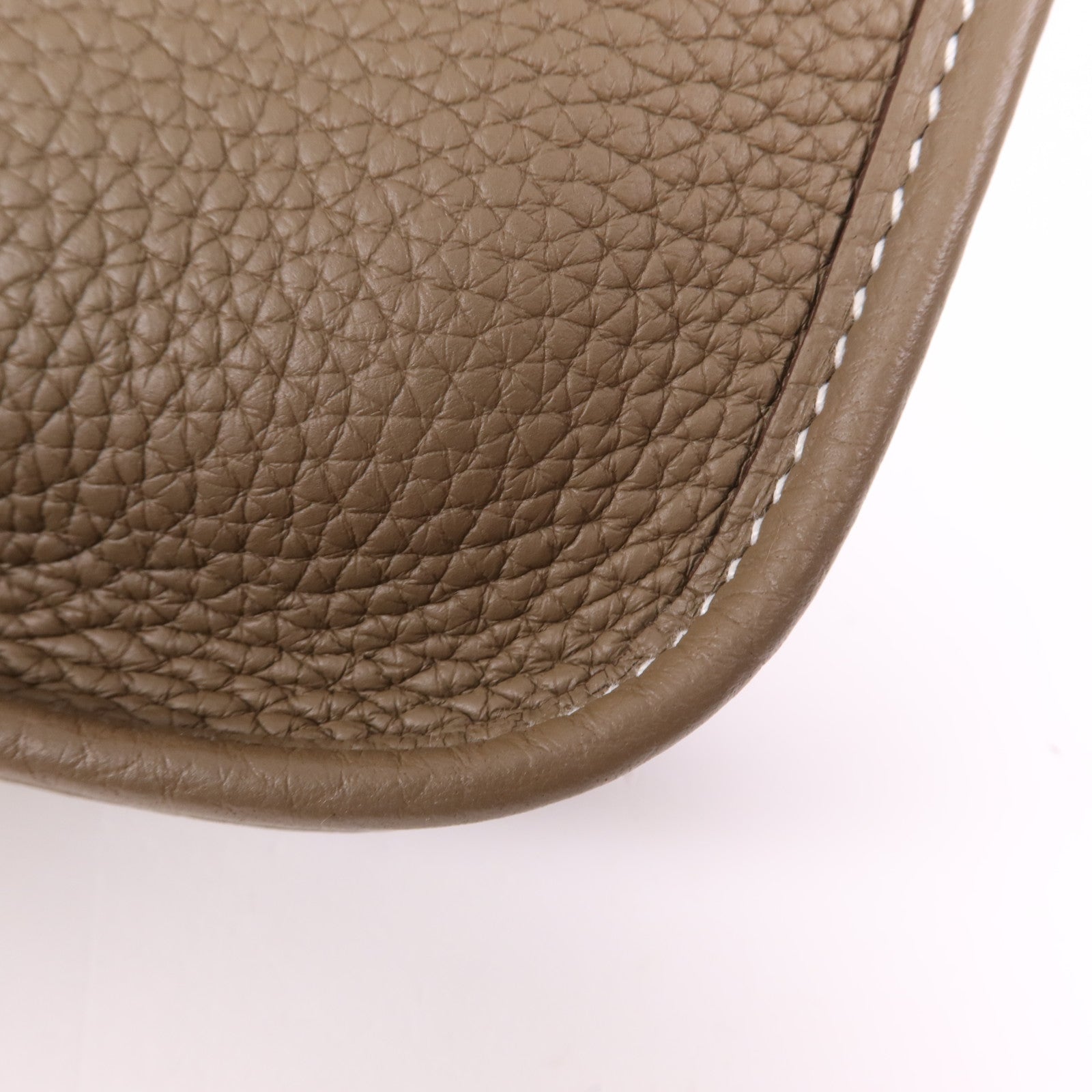 HERMES Clemence皮革Evelyne TPM金扣肩背袋Etoupe