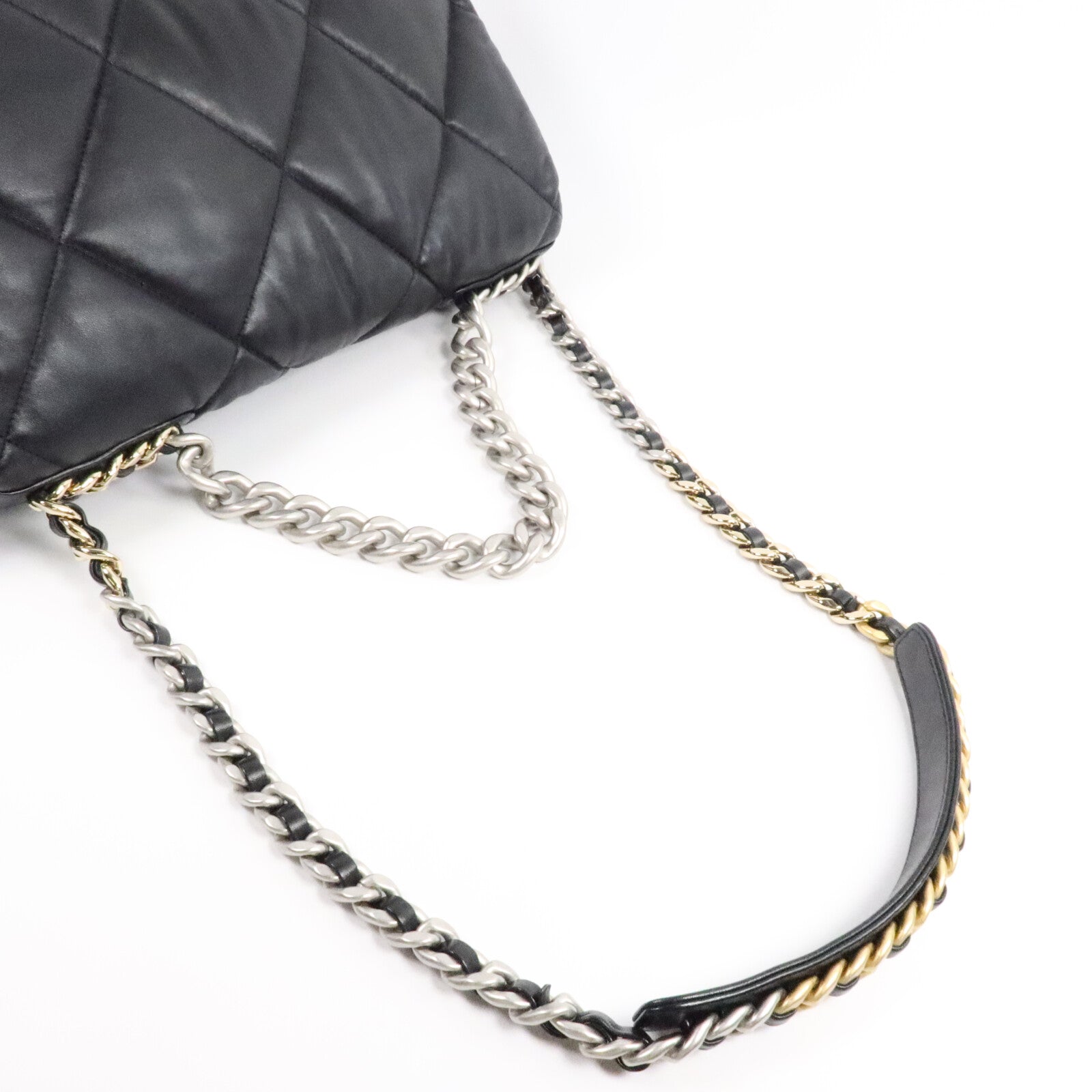 CHANEL 羊皮皮革Chanel 19 Large Shoulder Bag手挽肩背兩用袋