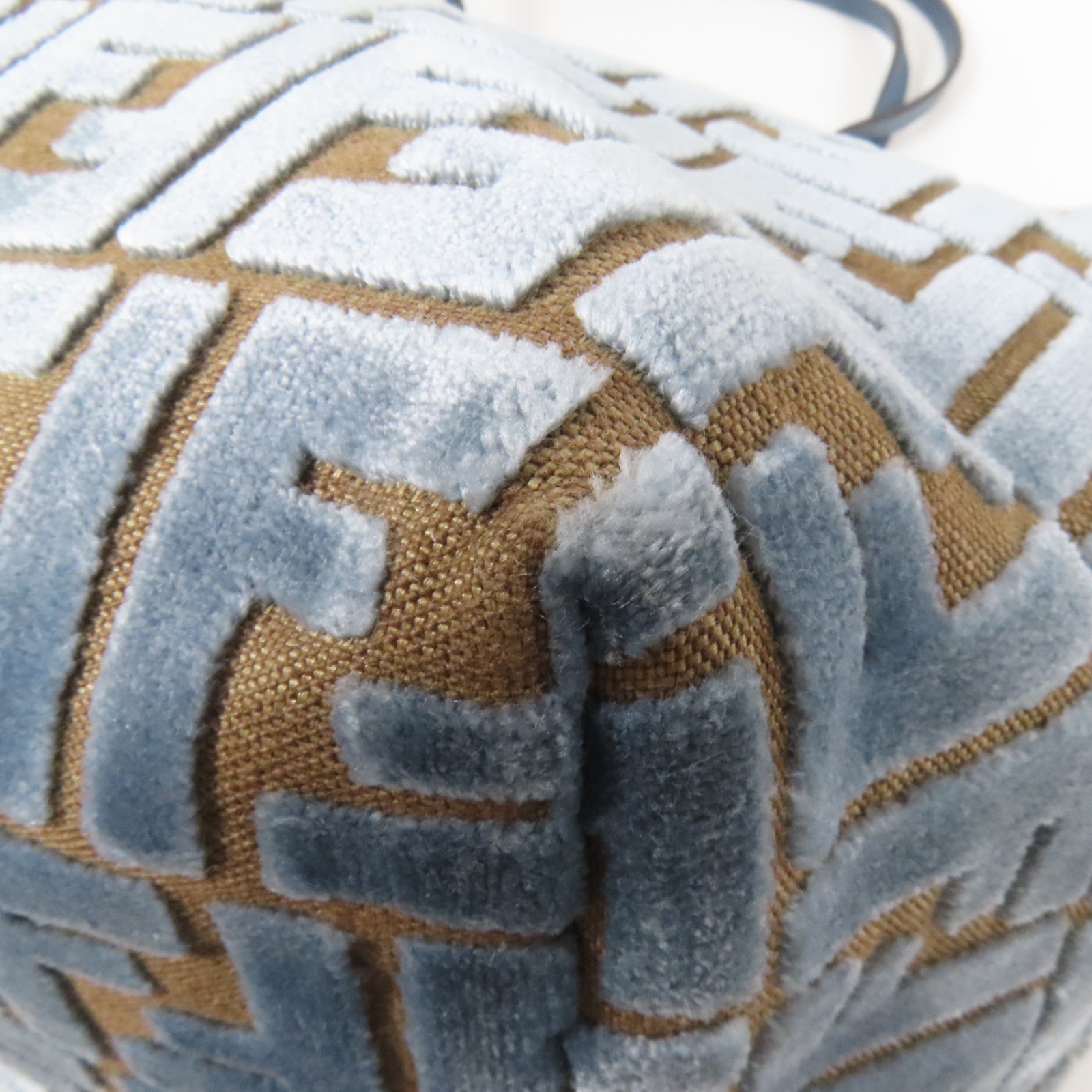 FENDI 帆布/天鵝絨Roll Large肩背袋