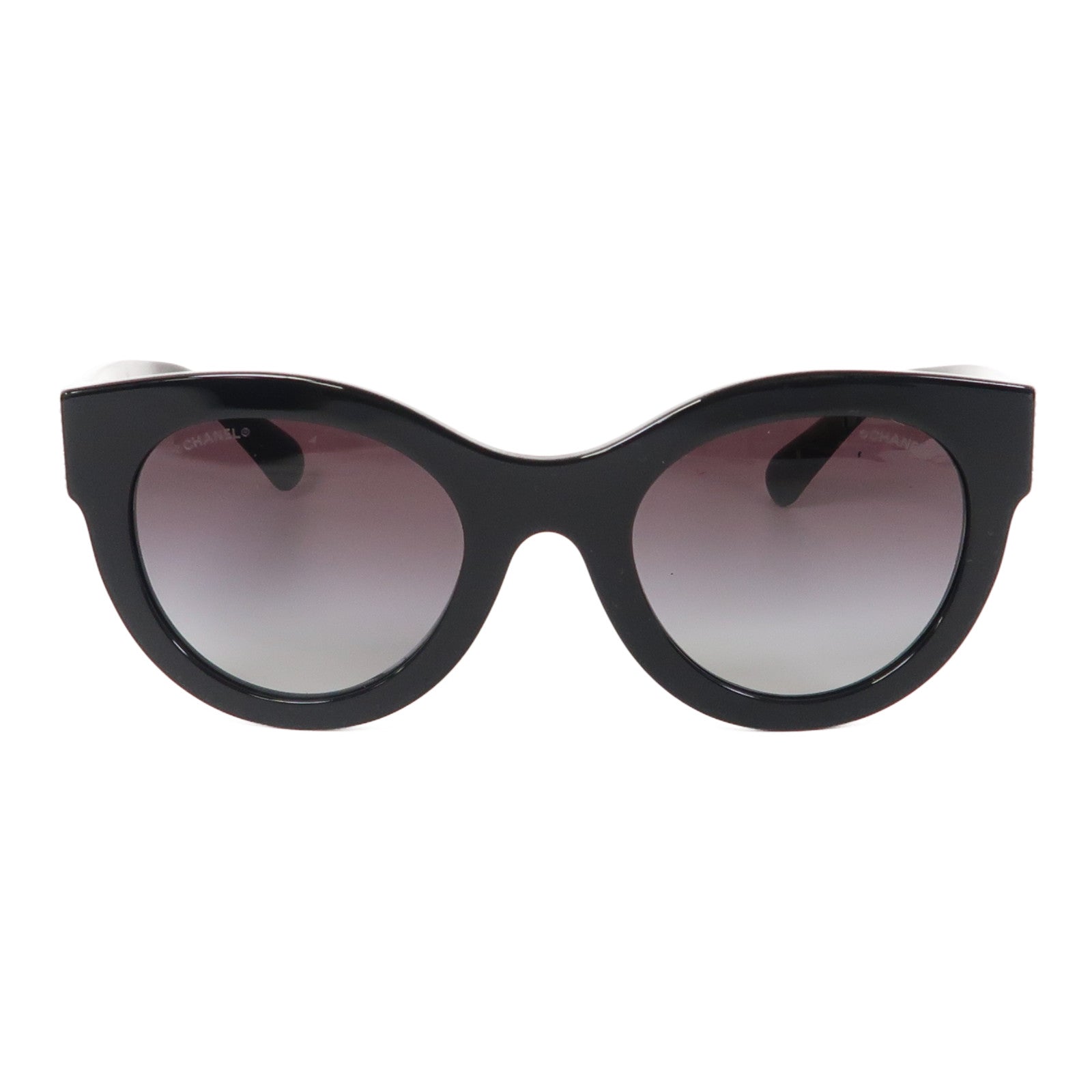 CHANEL 【激減優惠】PVC Crystal CC Sunglass太陽眼鏡黑色
