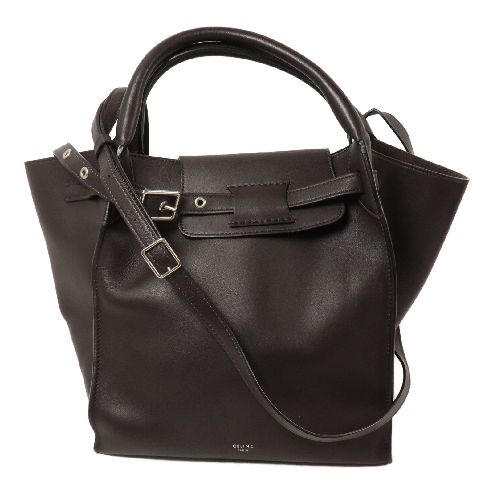 CELINE 牛皮皮革Big Bag Bucket手挽肩背兩用袋