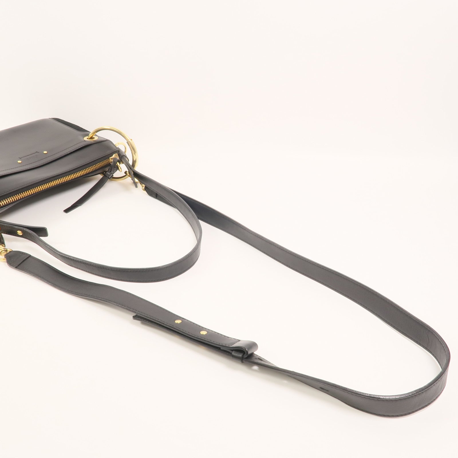 Chloe 麂皮/牛皮皮革Roy Satchel Bag手挽肩背兩用袋
