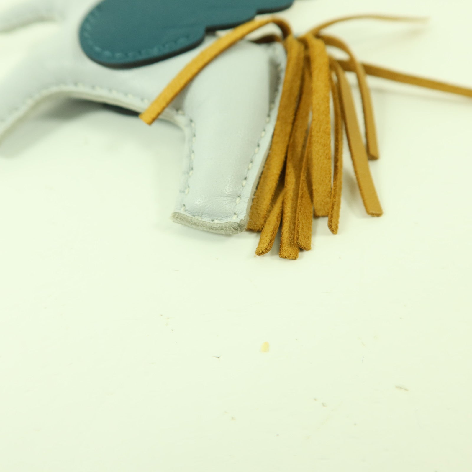 HERMES Milo皮革/Swift皮革Rodeo Pegase PM掛飾Bleu Brume/Sesame/Vert Bosphore