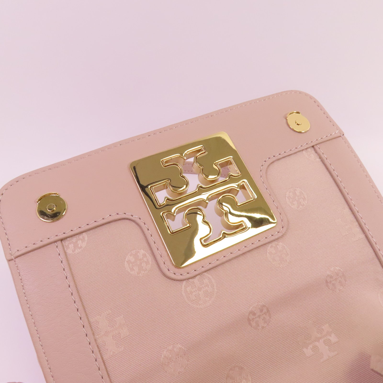 Tory Burch 牛皮皮革Shoulder Bag金扣肩背袋