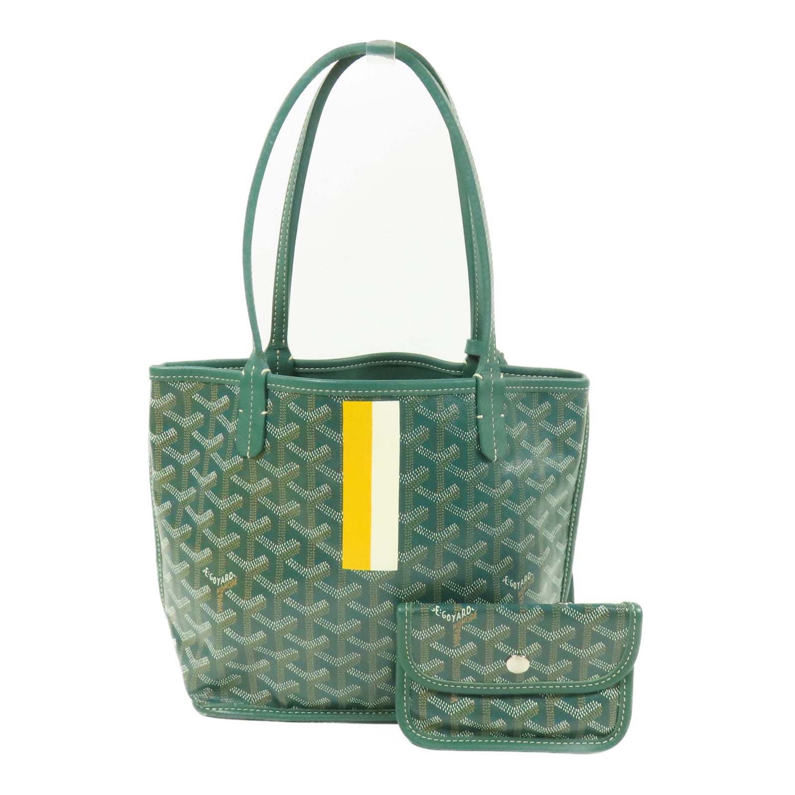 GOYARD PVC Anjou Mini銀扣肩背袋