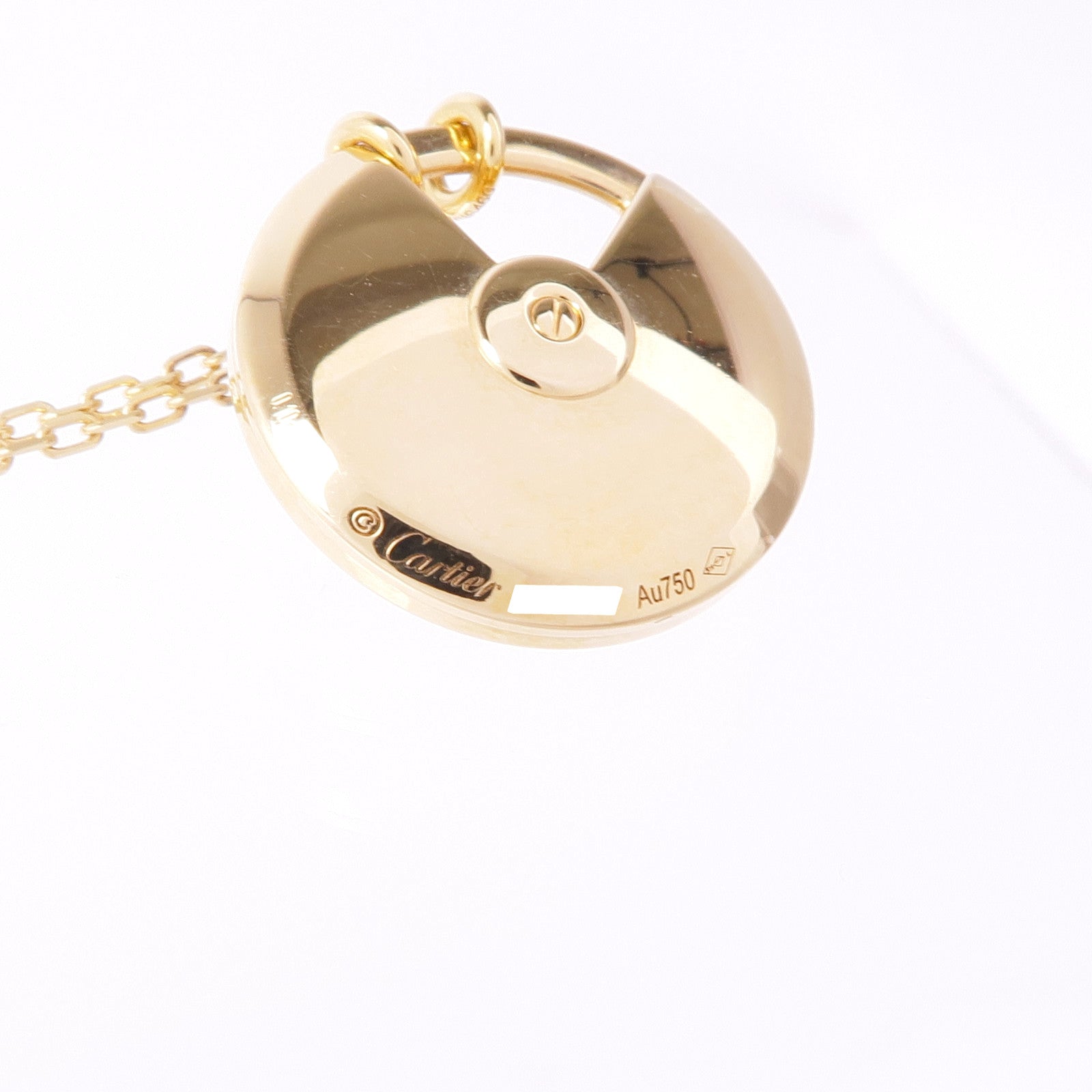 CARTIER 18K黃金Amulette de Cartier青金石/鑽石項鍊