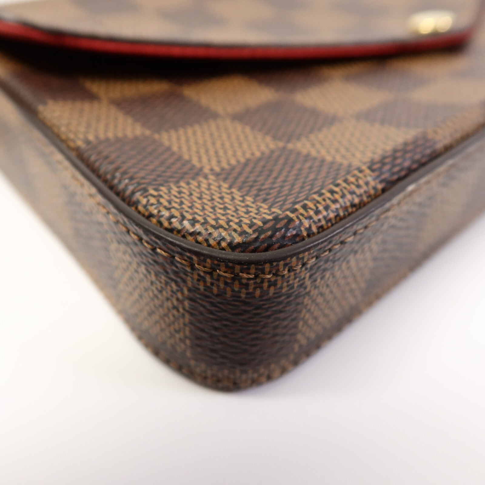 LOUIS VUITTON Damier Felice Pochette鏈帶肩背袋