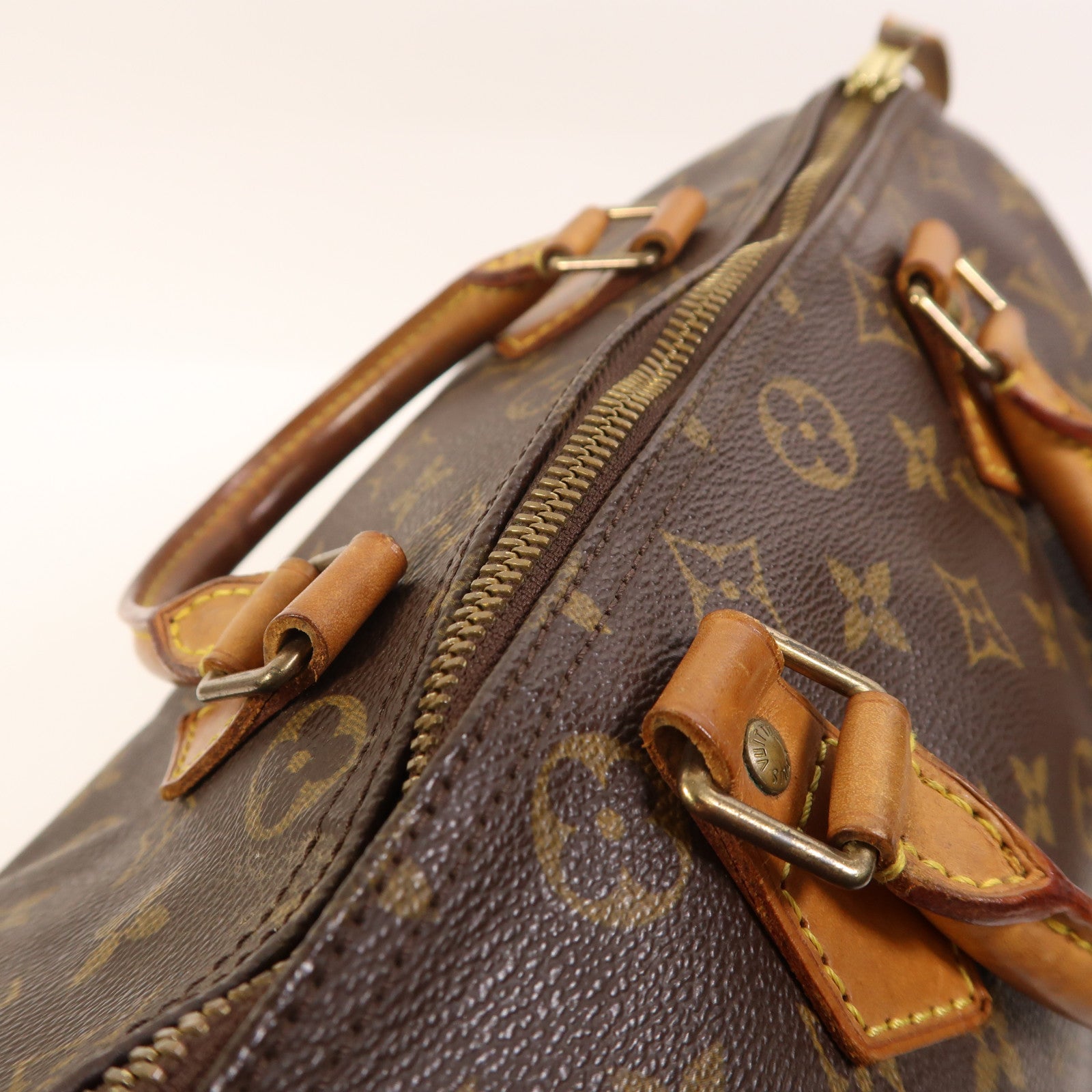 LOUIS VUITTON Monogram Speedy 30金扣手挽袋