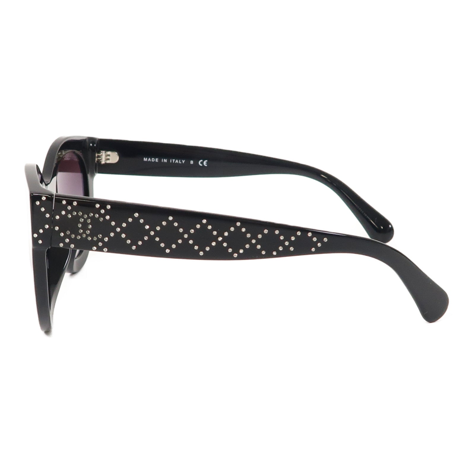 CHANEL 【激減優惠】PVC Crystal CC Sunglass太陽眼鏡黑色