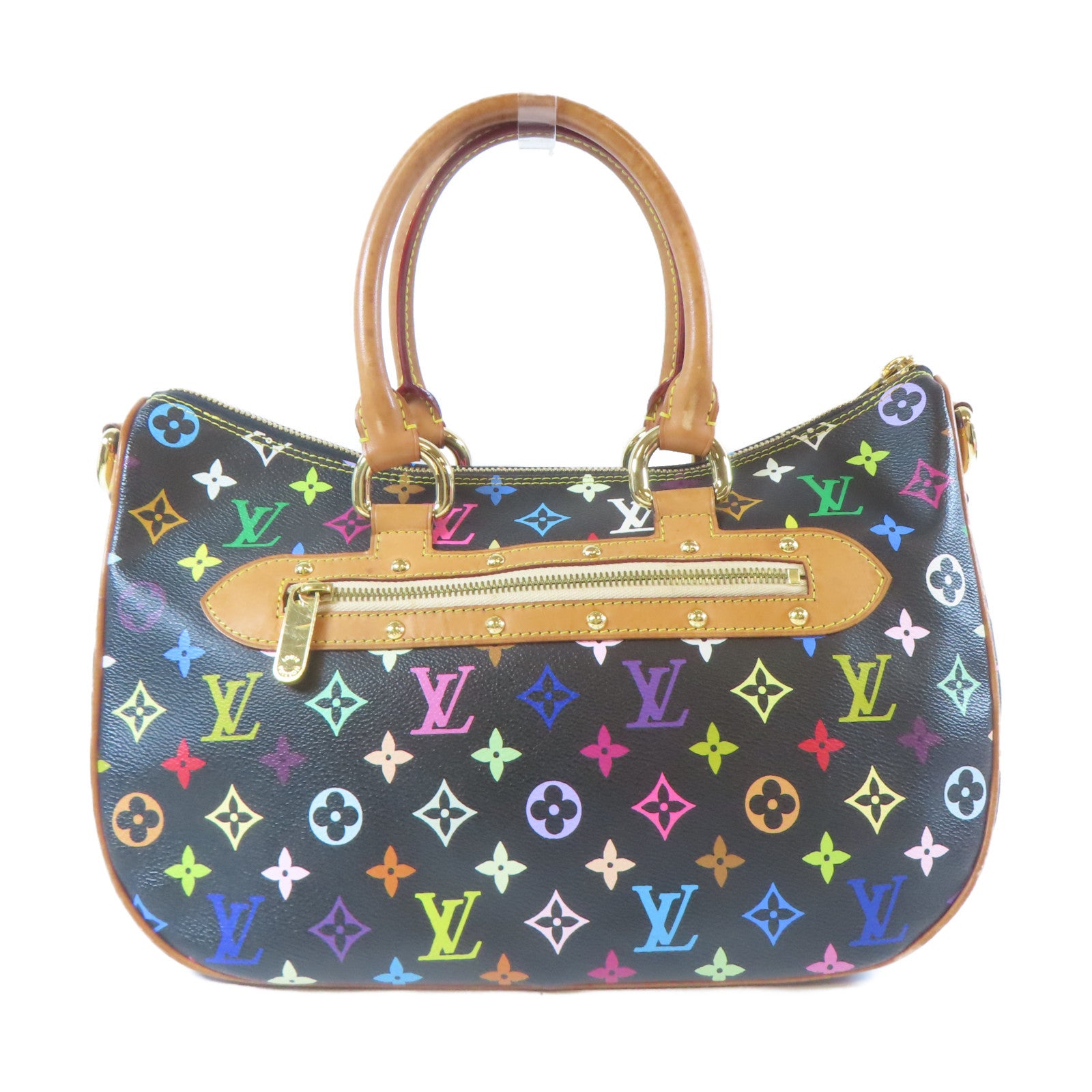LOUIS VUITTON 【激減優惠】Monogram Multicolore Rita金扣手挽肩背兩用袋黑色/多色