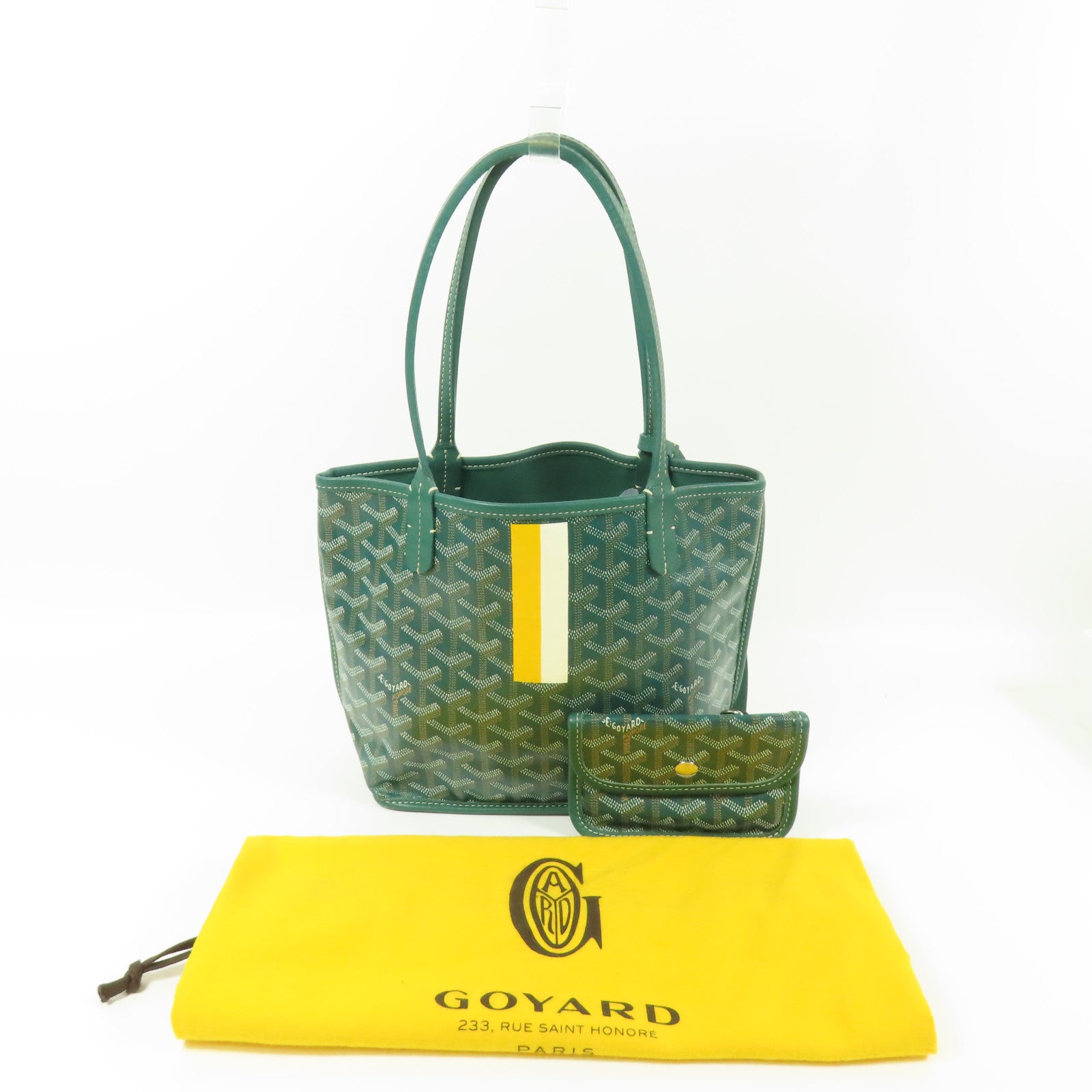 GOYARD PVC Anjou Mini銀扣肩背袋