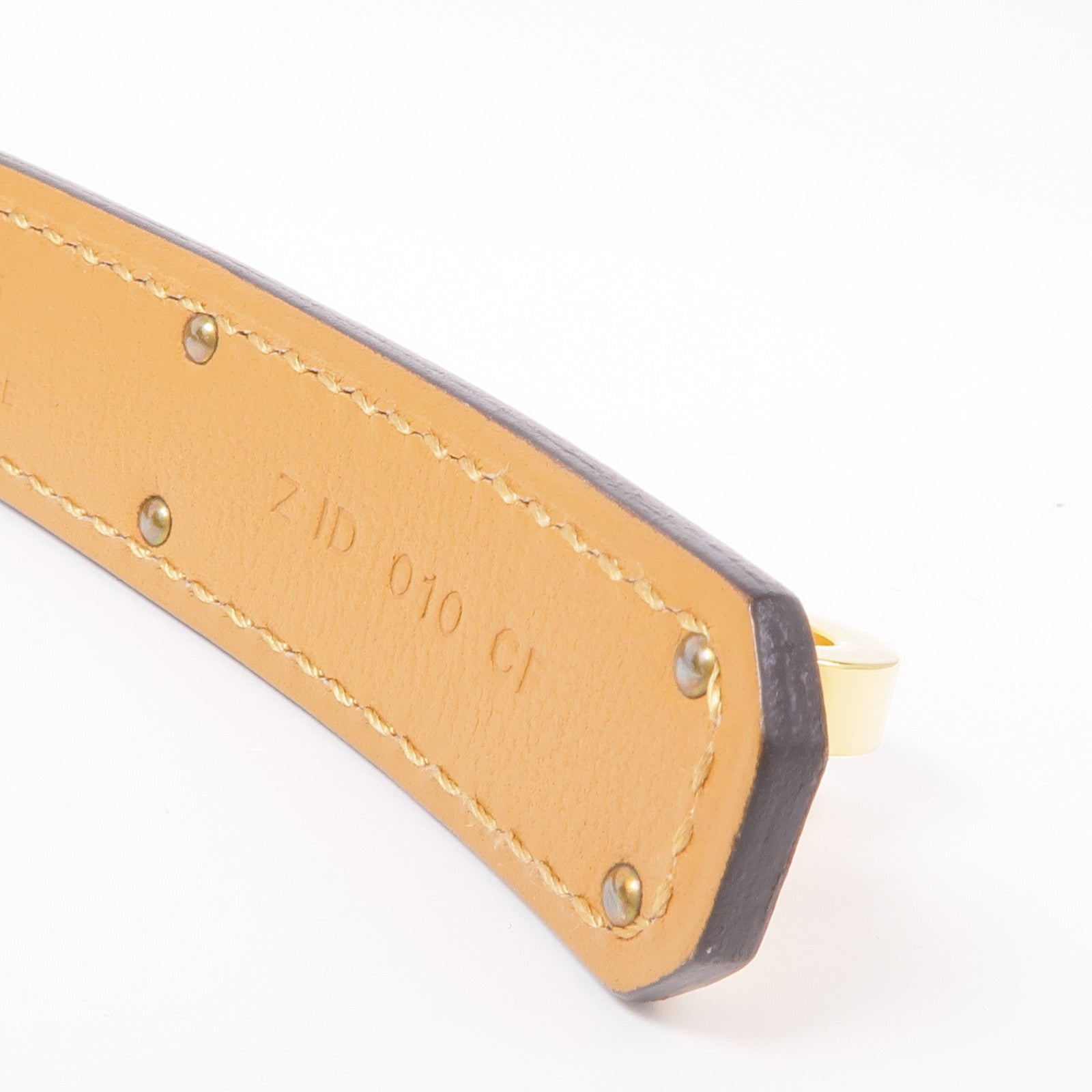 HERMES Epsom皮革Kelly Belt金扣皮帶18 Etoupe