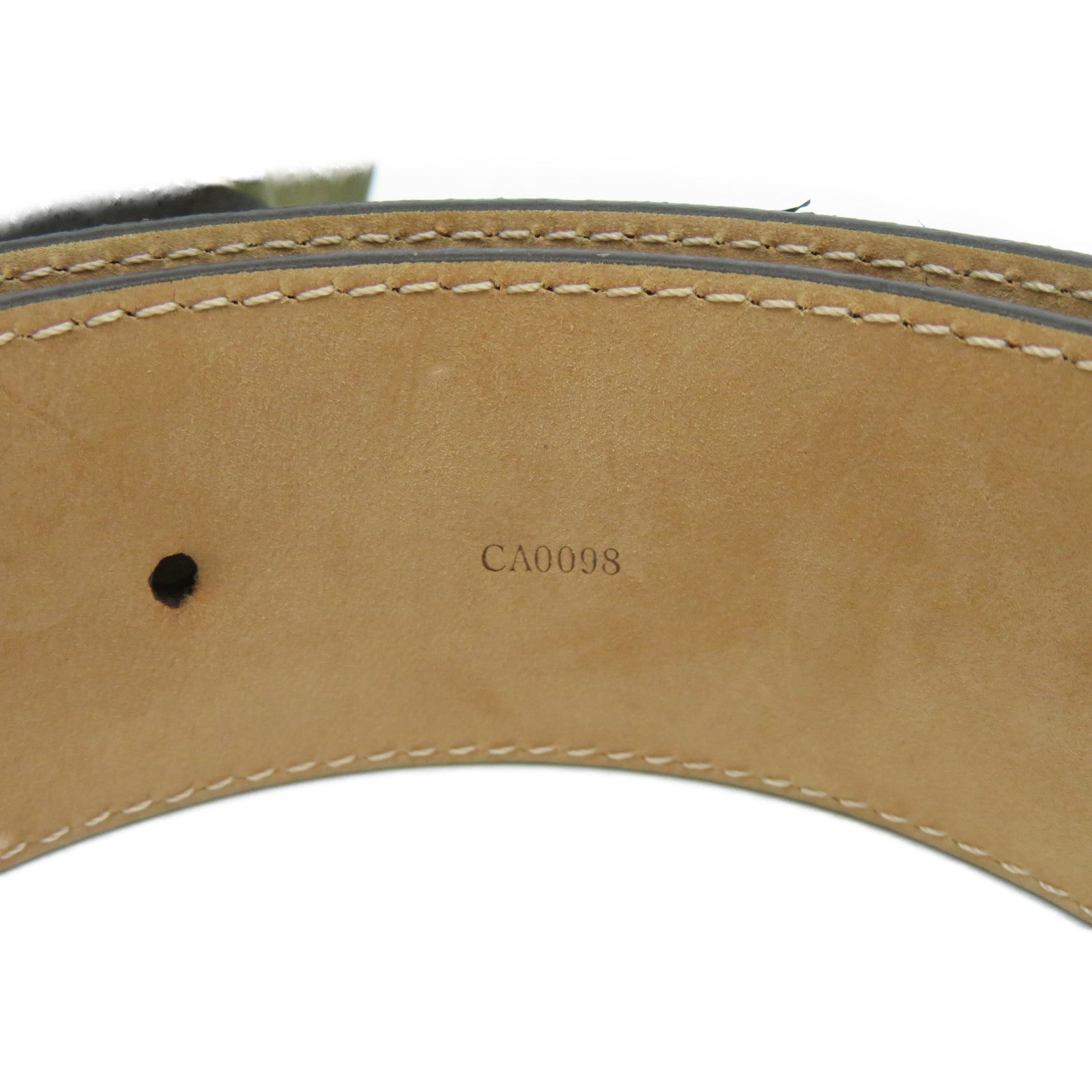 LOUIS VUITTON 【激減優惠】Monogram Belt金扣皮帶啡色