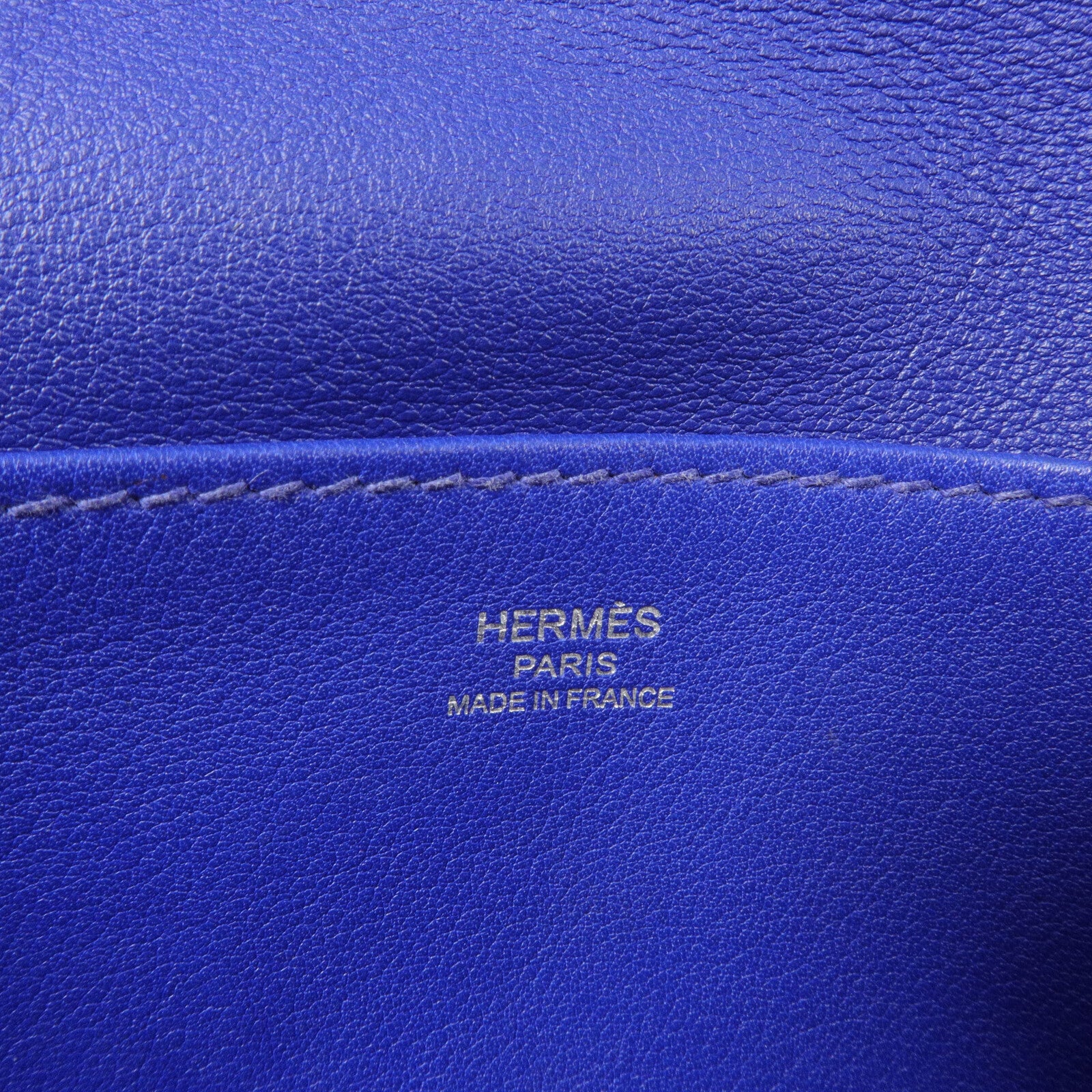 HERMES Swift皮革Mini Halzan手挽肩背兩用袋Electric Blue