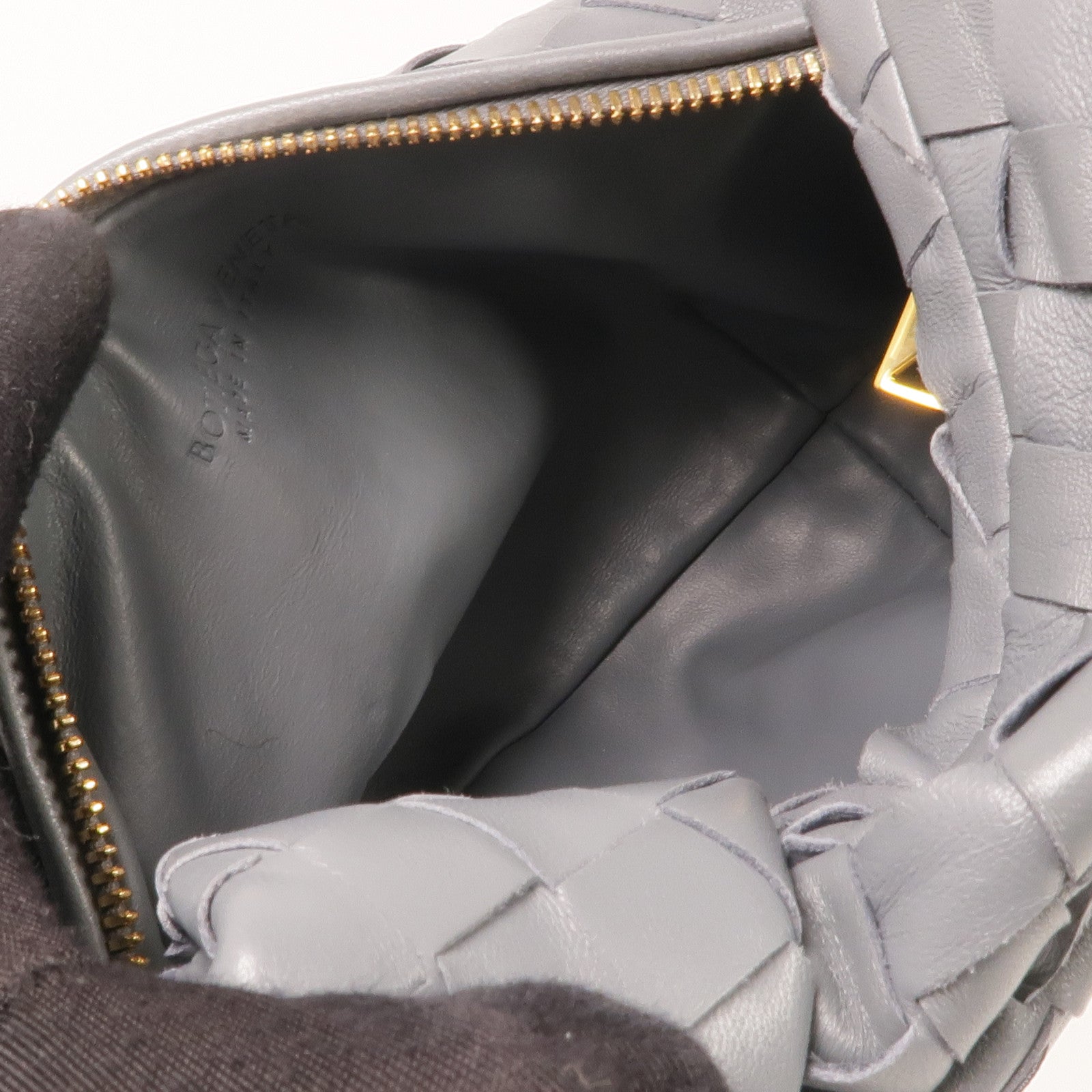 BOTTEGA VENETA 織紋皮革Mini Jodi金扣手挽袋