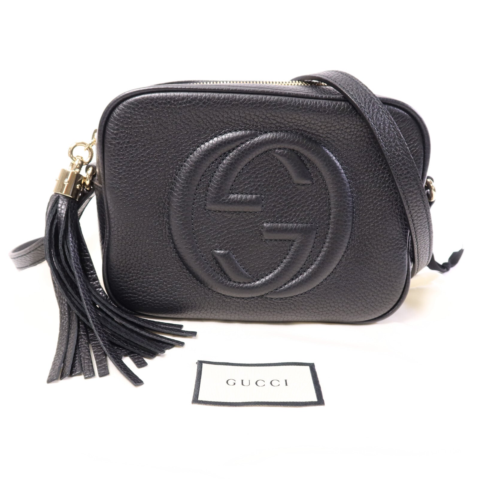 GUCCI 牛皮皮革Soho Disco Bag金扣肩背袋