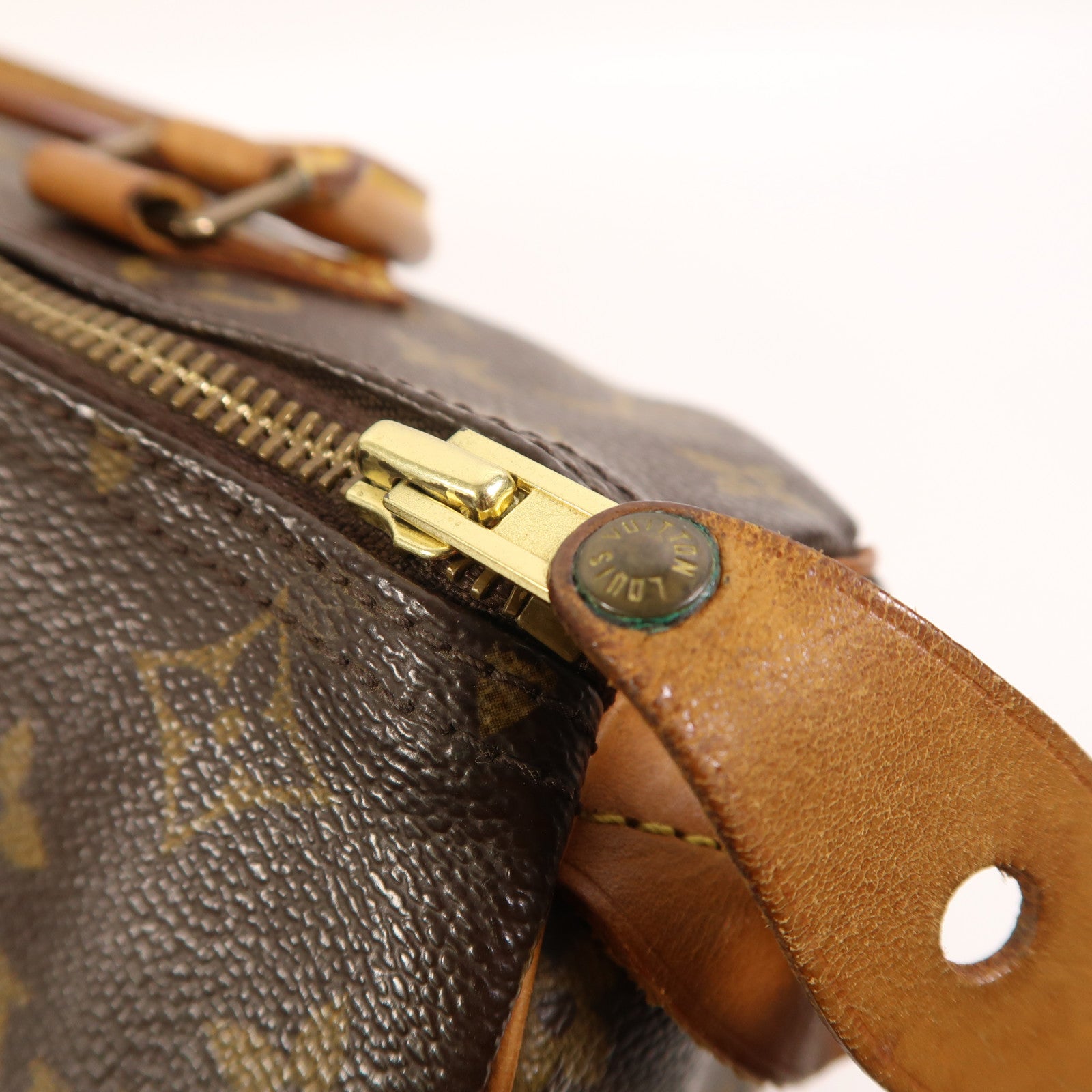 LOUIS VUITTON Monogram Speedy 30金扣手挽袋