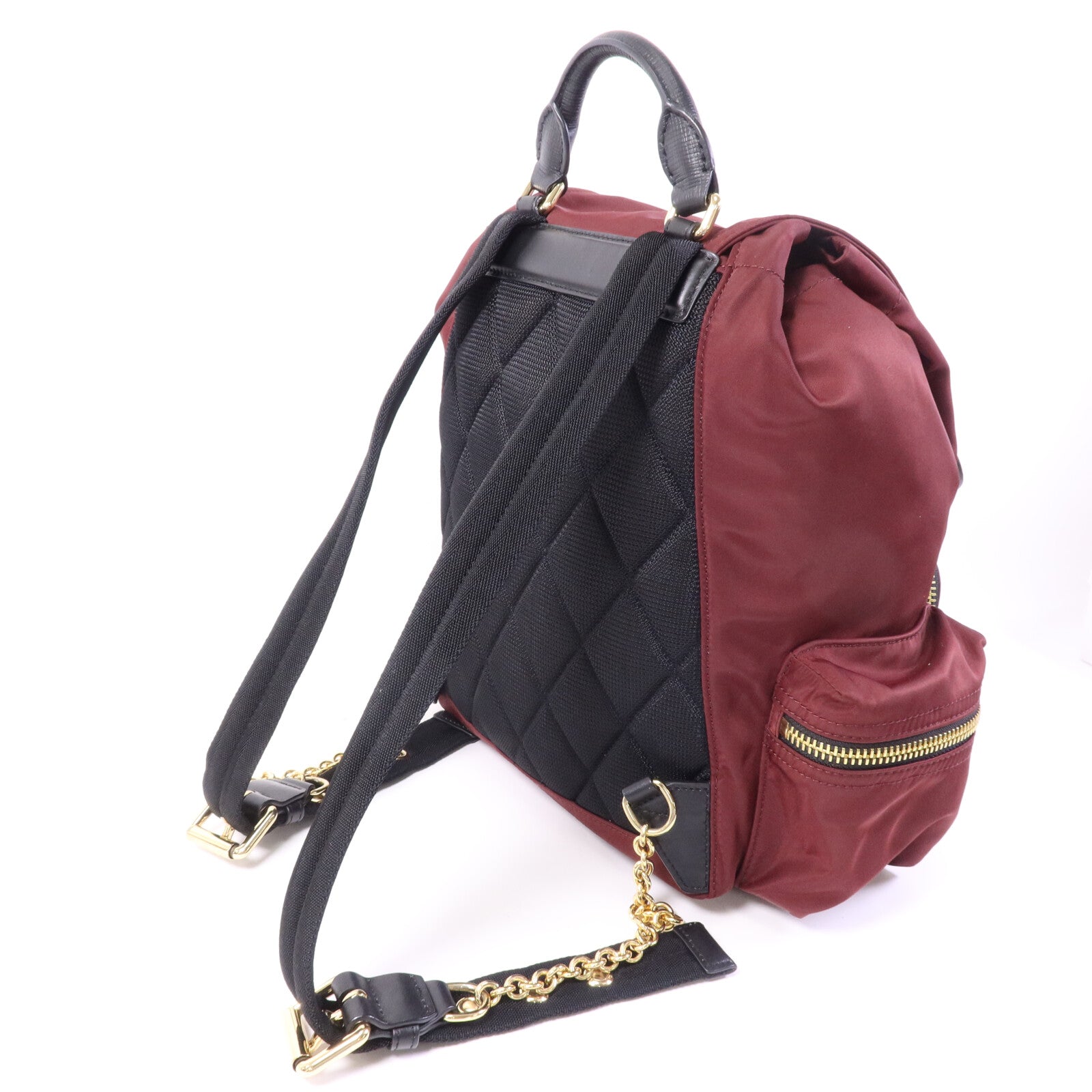 BURBERRY 尼龍Backpack金扣背包
