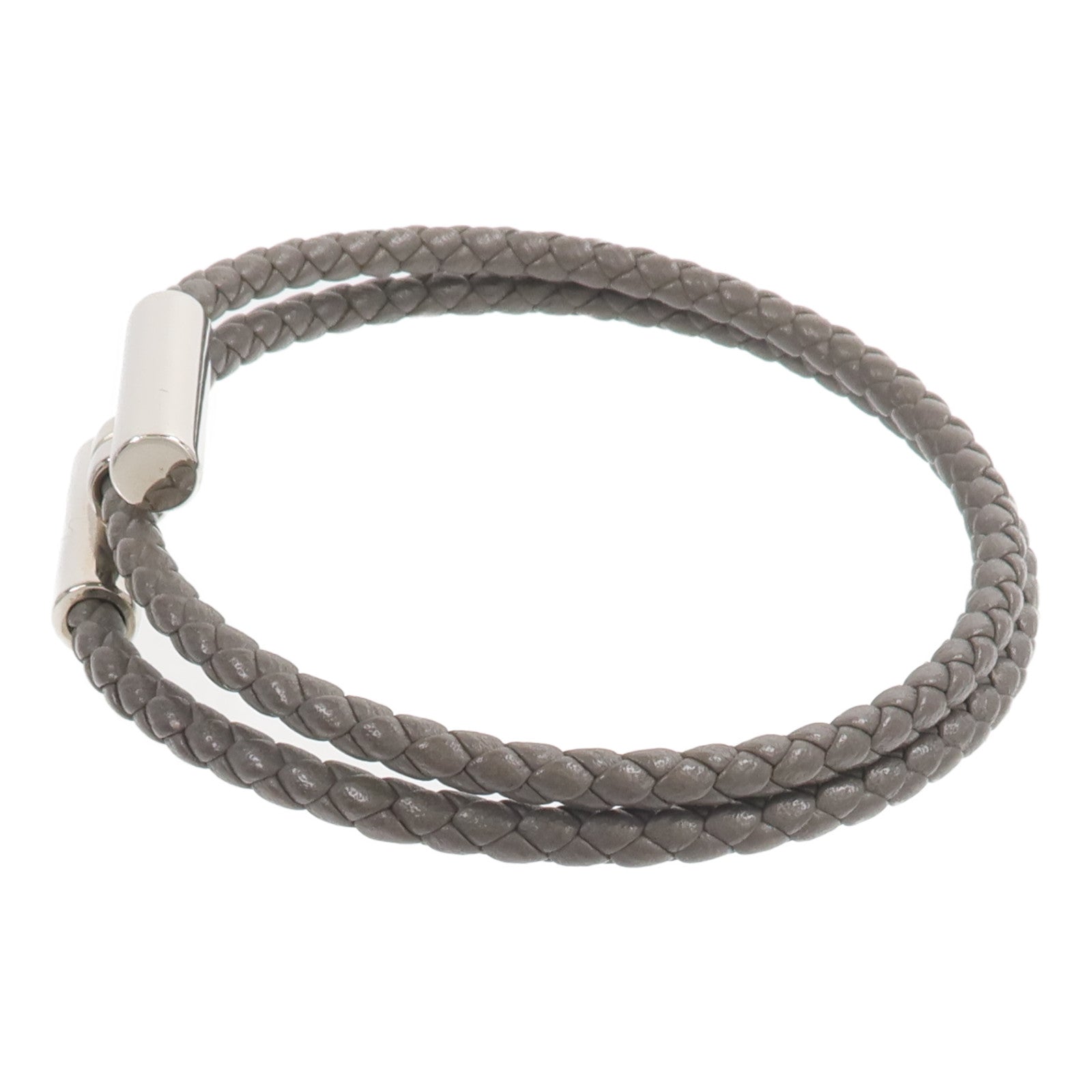 HERMES Swift皮革Tournis Tresse Bracelet手帶