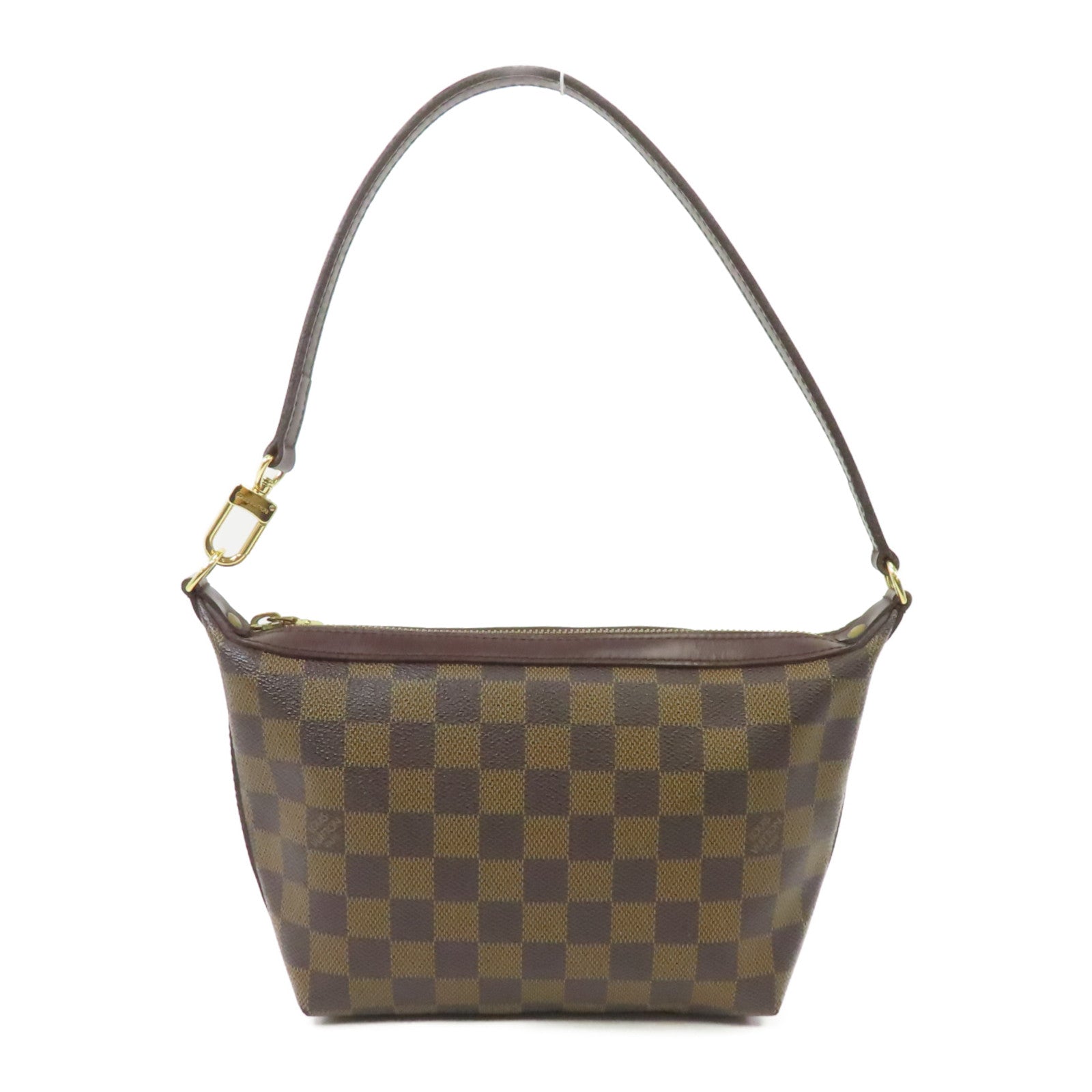 LOUIS VUITTON Damier Illovo PM金扣肩背袋棕色