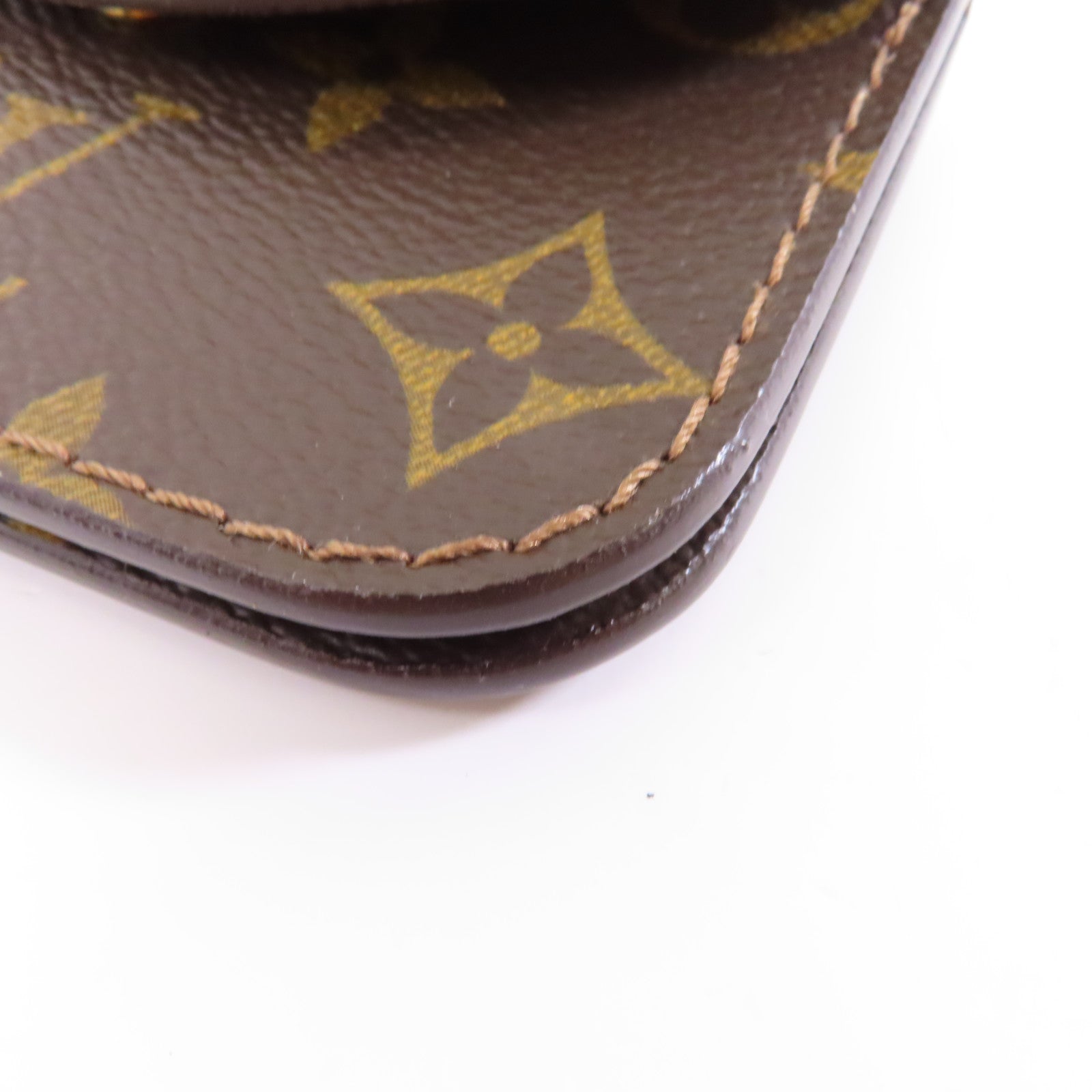 LOUIS VUITTON Monogram Ceinture Pochette#80金扣腰包啡色