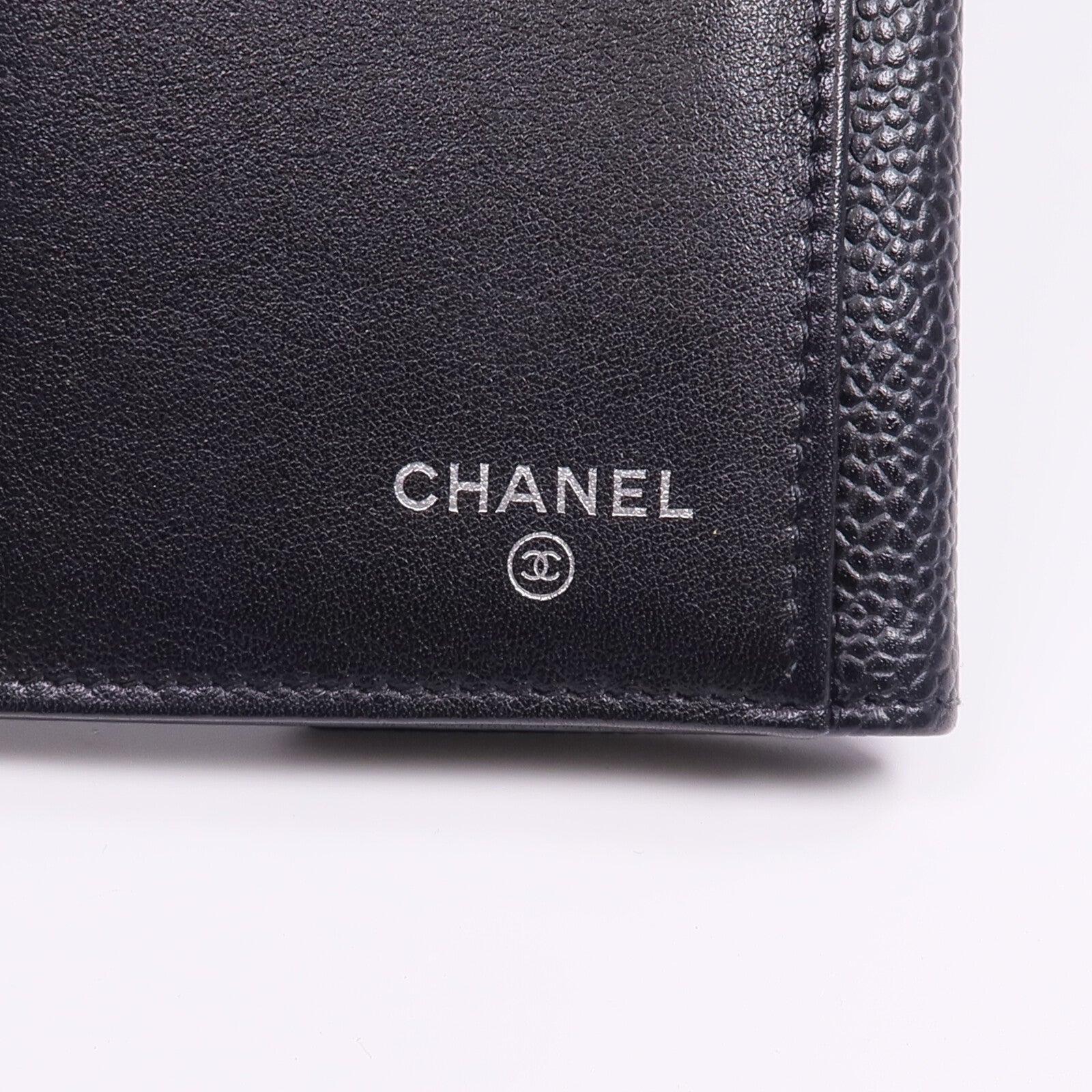 CHANEL 牛皮皮革Long Wallet銀扣長錢包