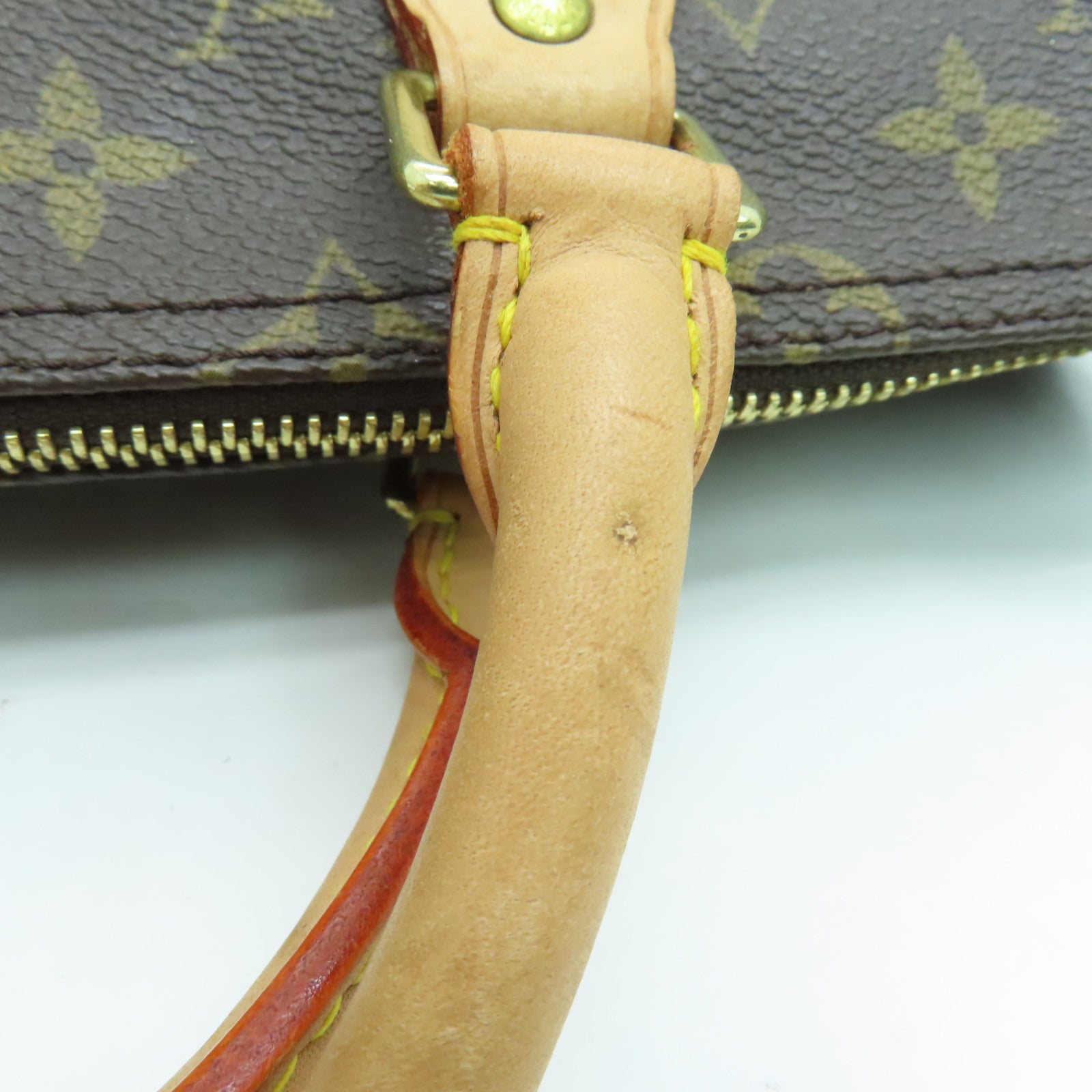 LOUIS VUITTON 【激減優惠】Monogram Speedy 35金扣手挽袋啡色