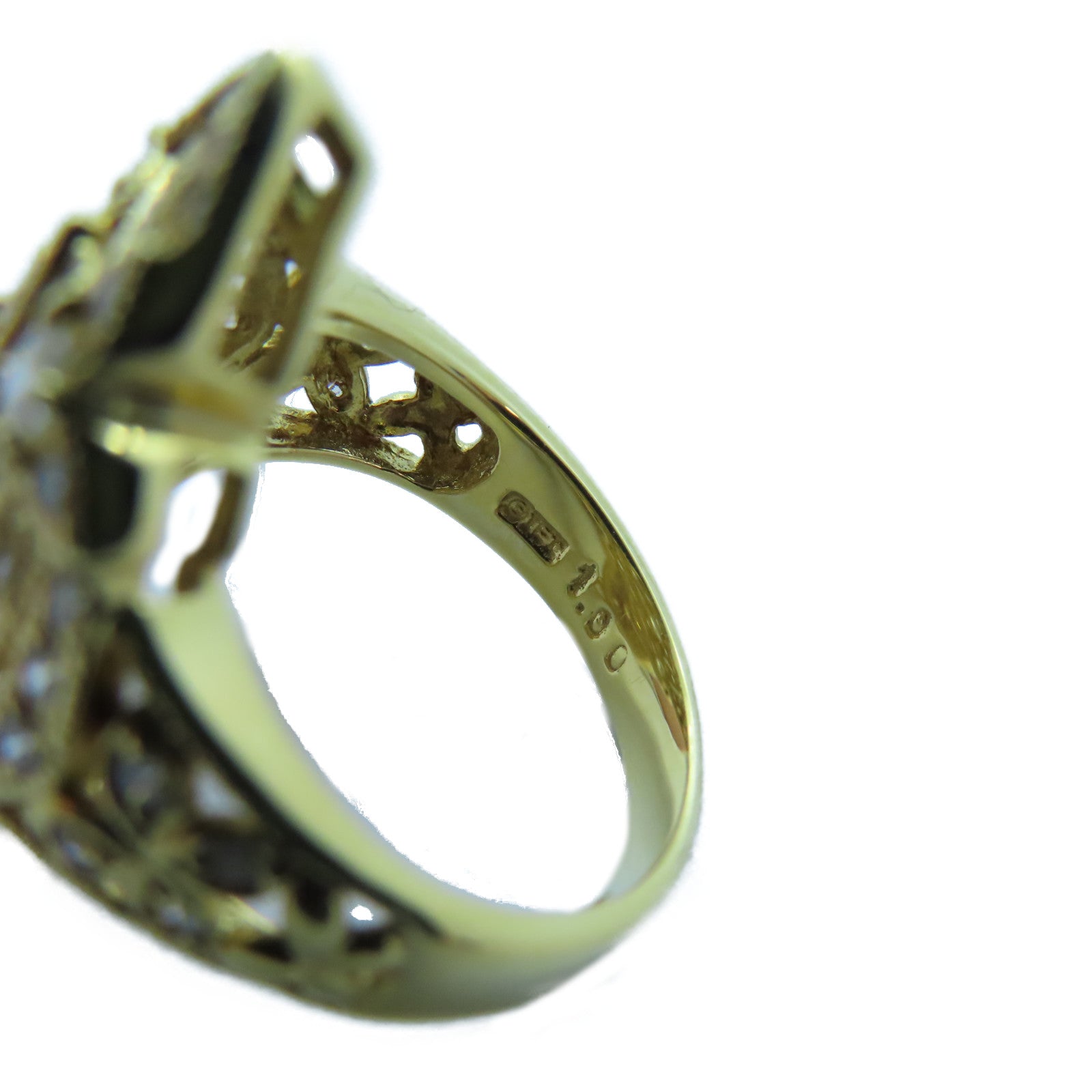 JEWELRY 【激減優惠】18K黃金Diamond Ring 1.00ct鑽石戒指US#4.5