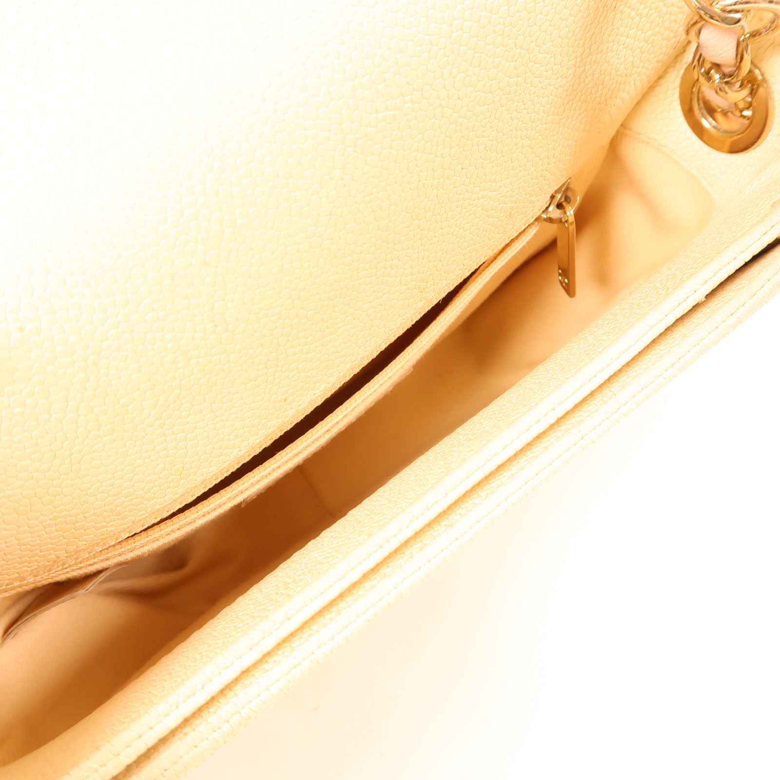 CHANEL 牛皮皮革Chain Shoulder金扣手挽肩背兩用袋