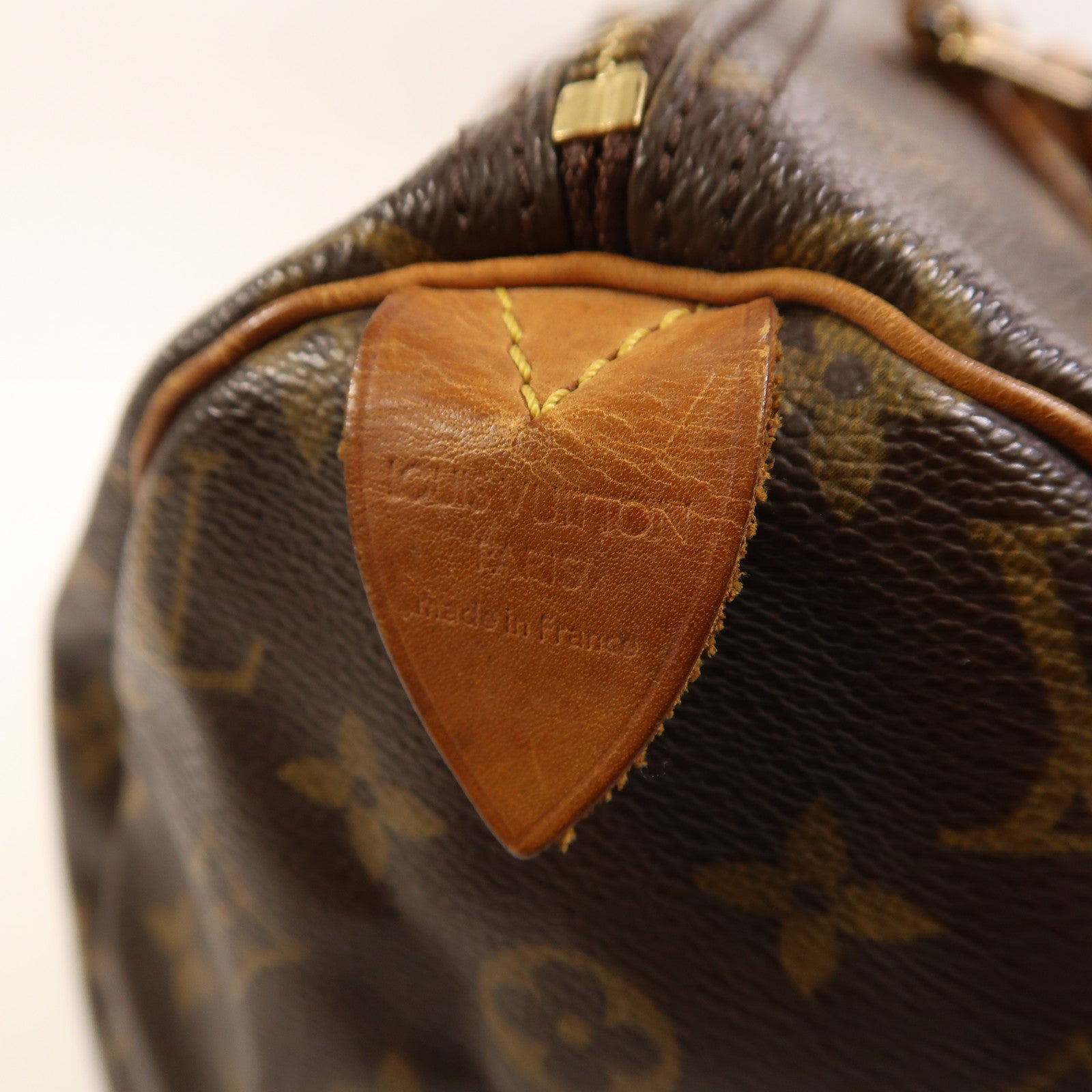 LOUIS VUITTON Monogram Speedy 30金扣手挽袋