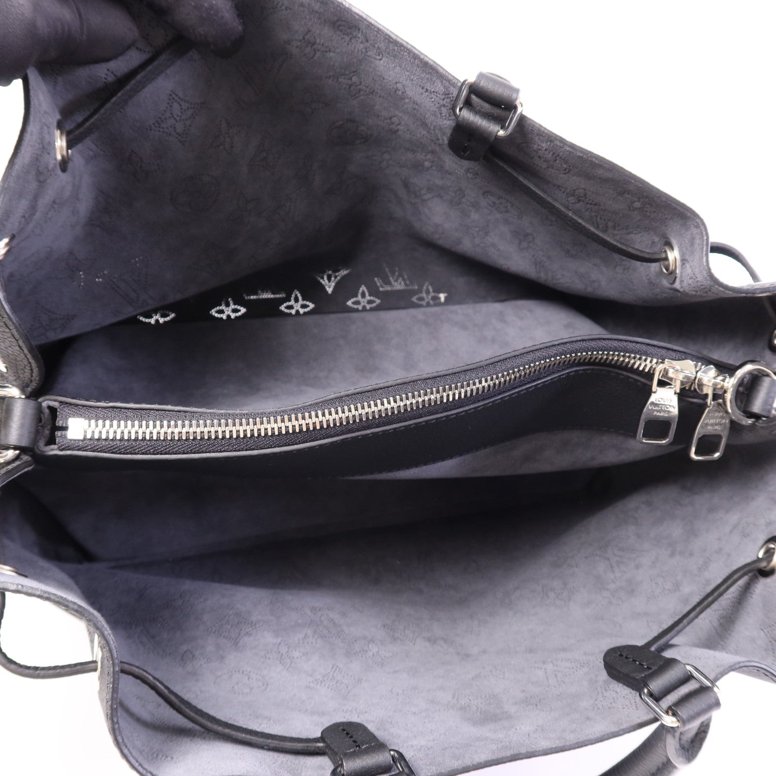 LOUIS VUITTON Mahina Bella Tote銀扣手挽肩背兩用袋