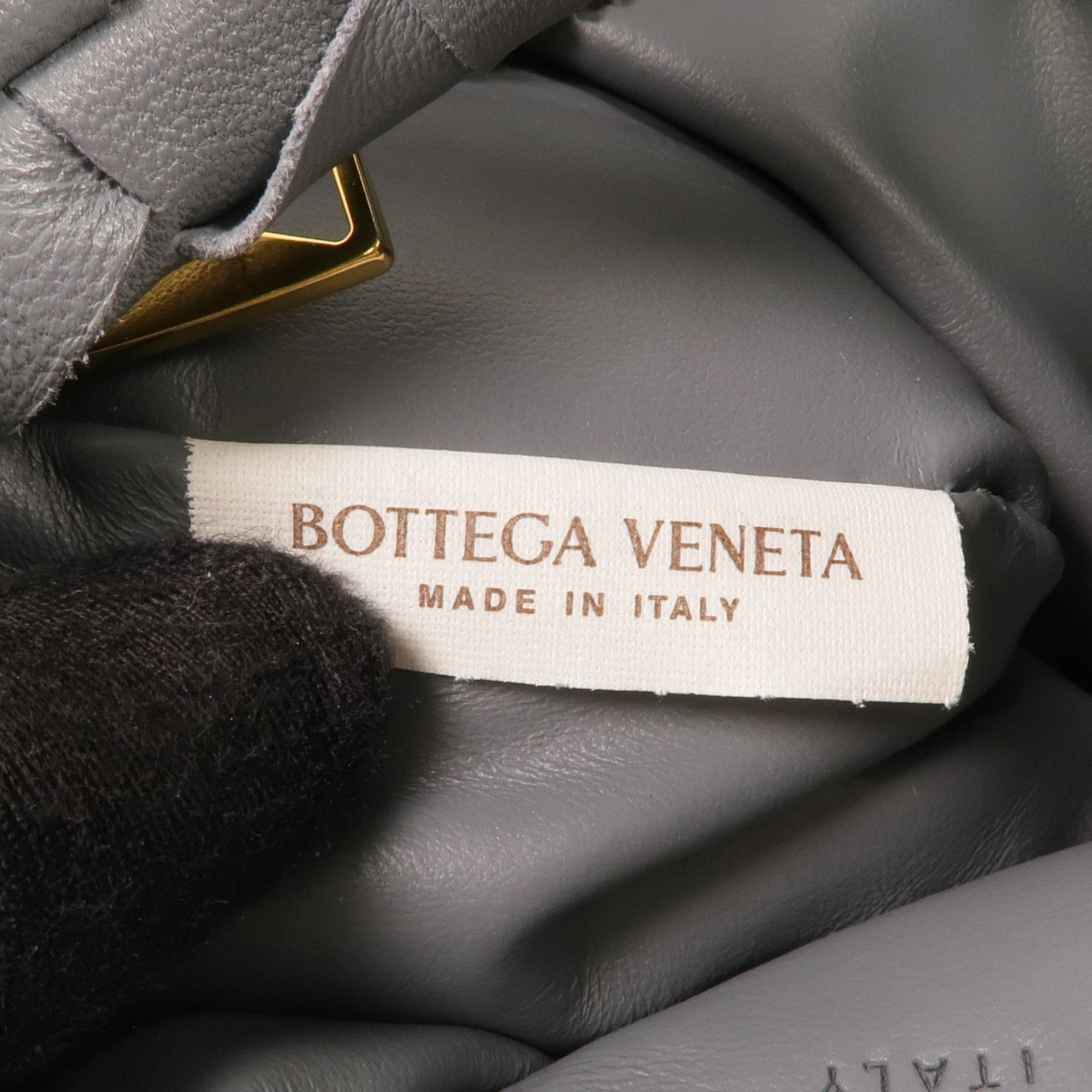 BOTTEGA VENETA 織紋皮革Mini Jodi金扣手挽袋