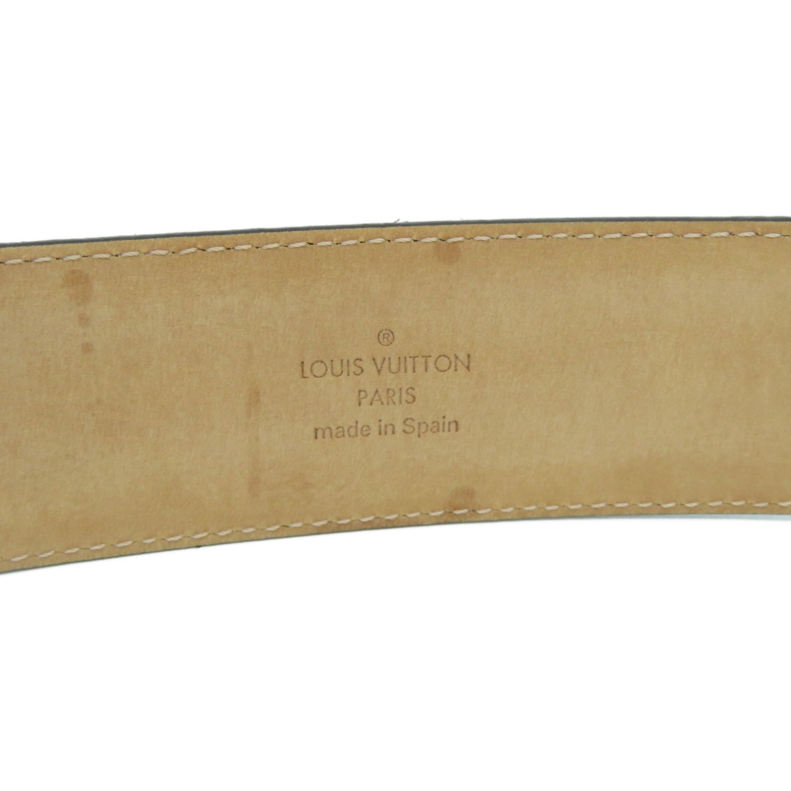 LOUIS VUITTON 【激減優惠】Monogram Belt金扣皮帶啡色