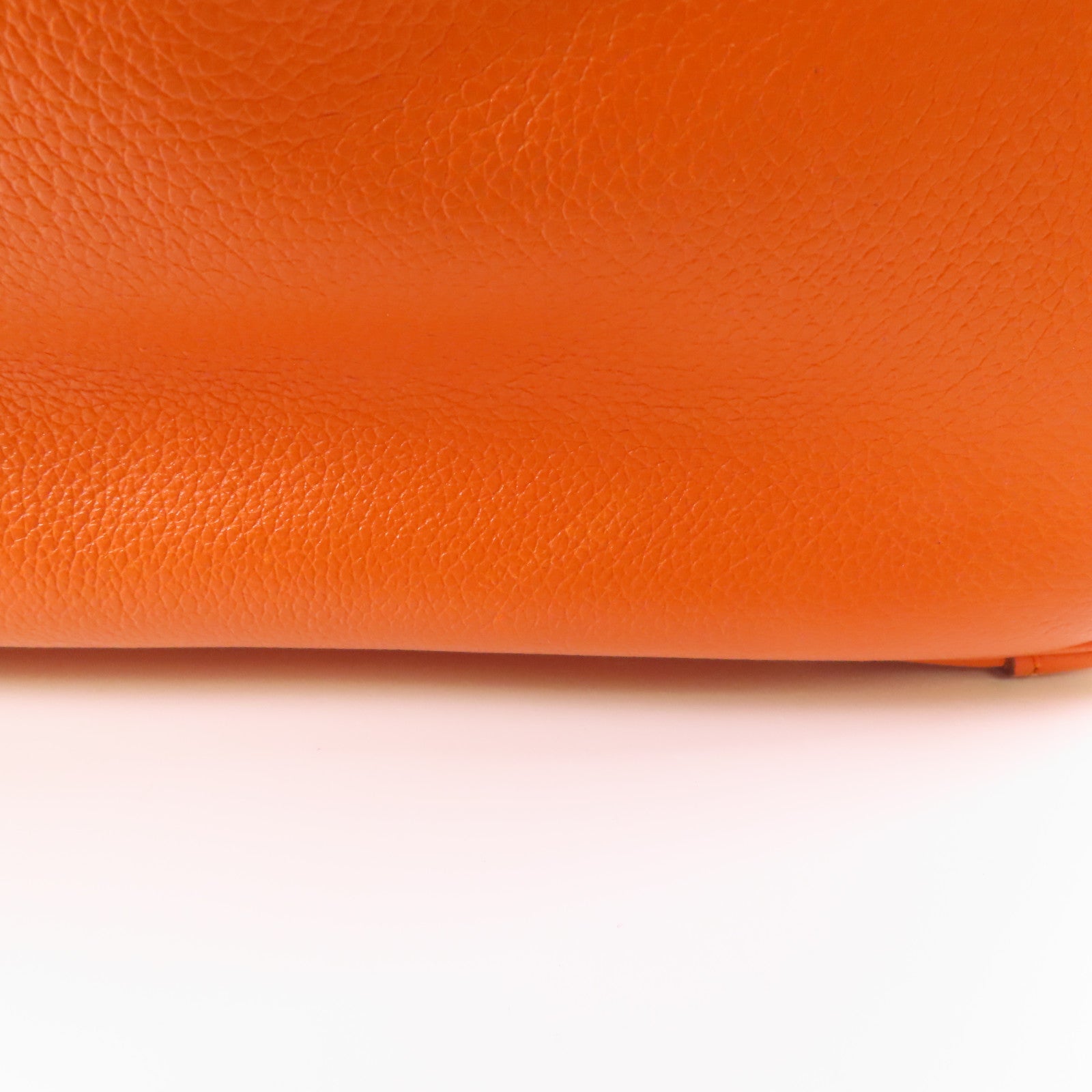 HERMES Evercolor皮革Lindy 30銀扣手挽肩背兩用袋93 Orange