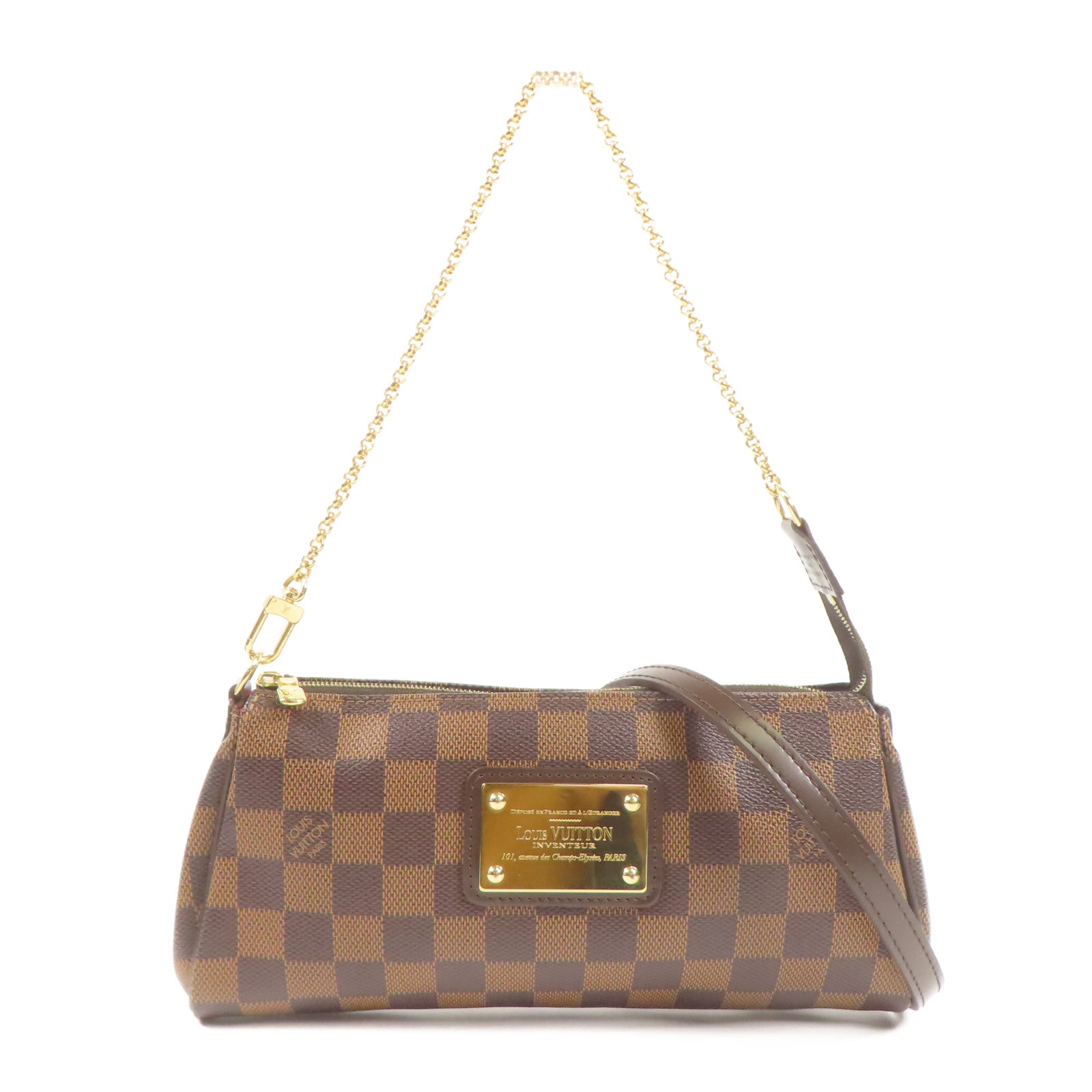 LOUIS VUITTON LV GHW Eva 2way Shoulder Bag N55213 Damier Brown