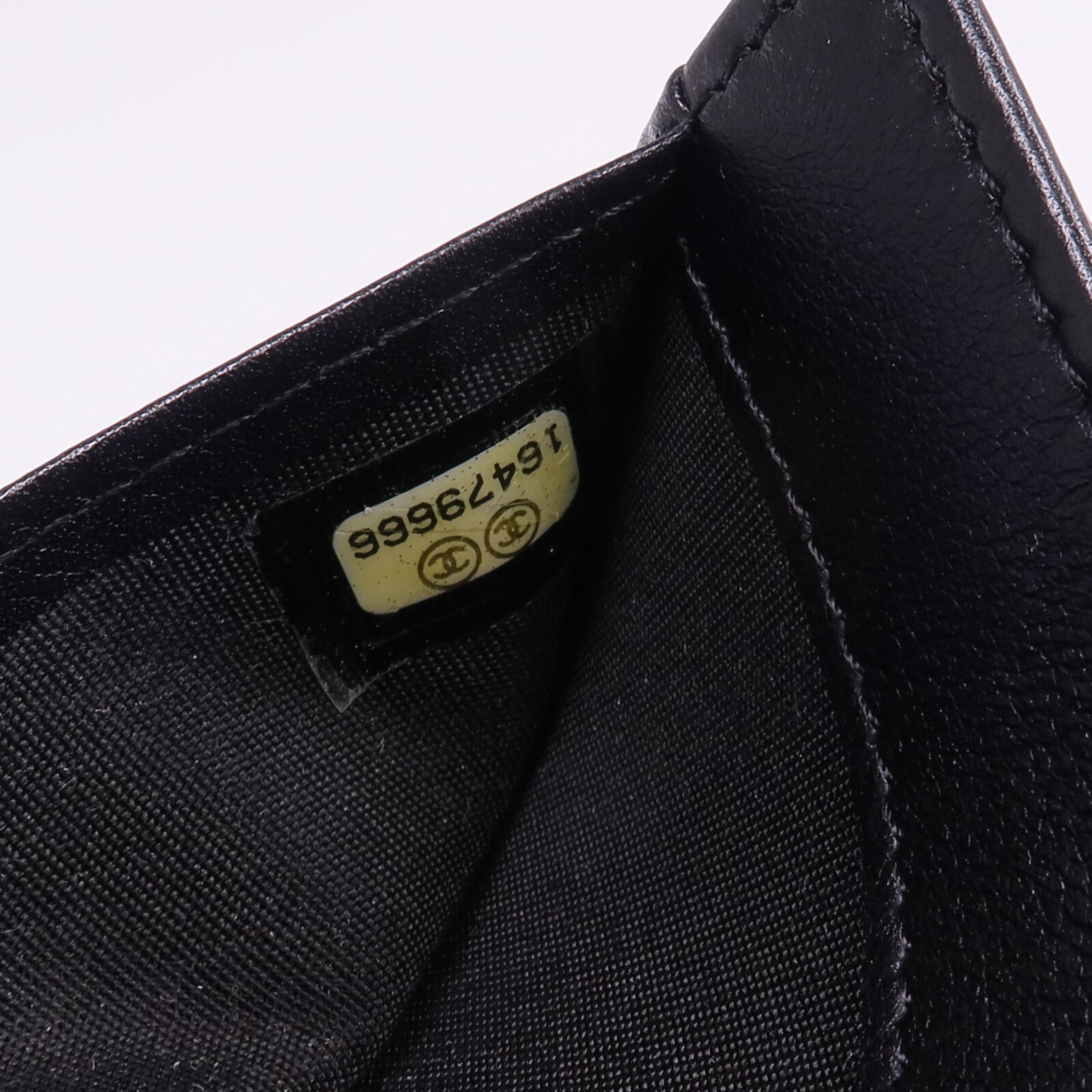 CHANEL 牛皮皮革Long Wallet銀扣長錢包