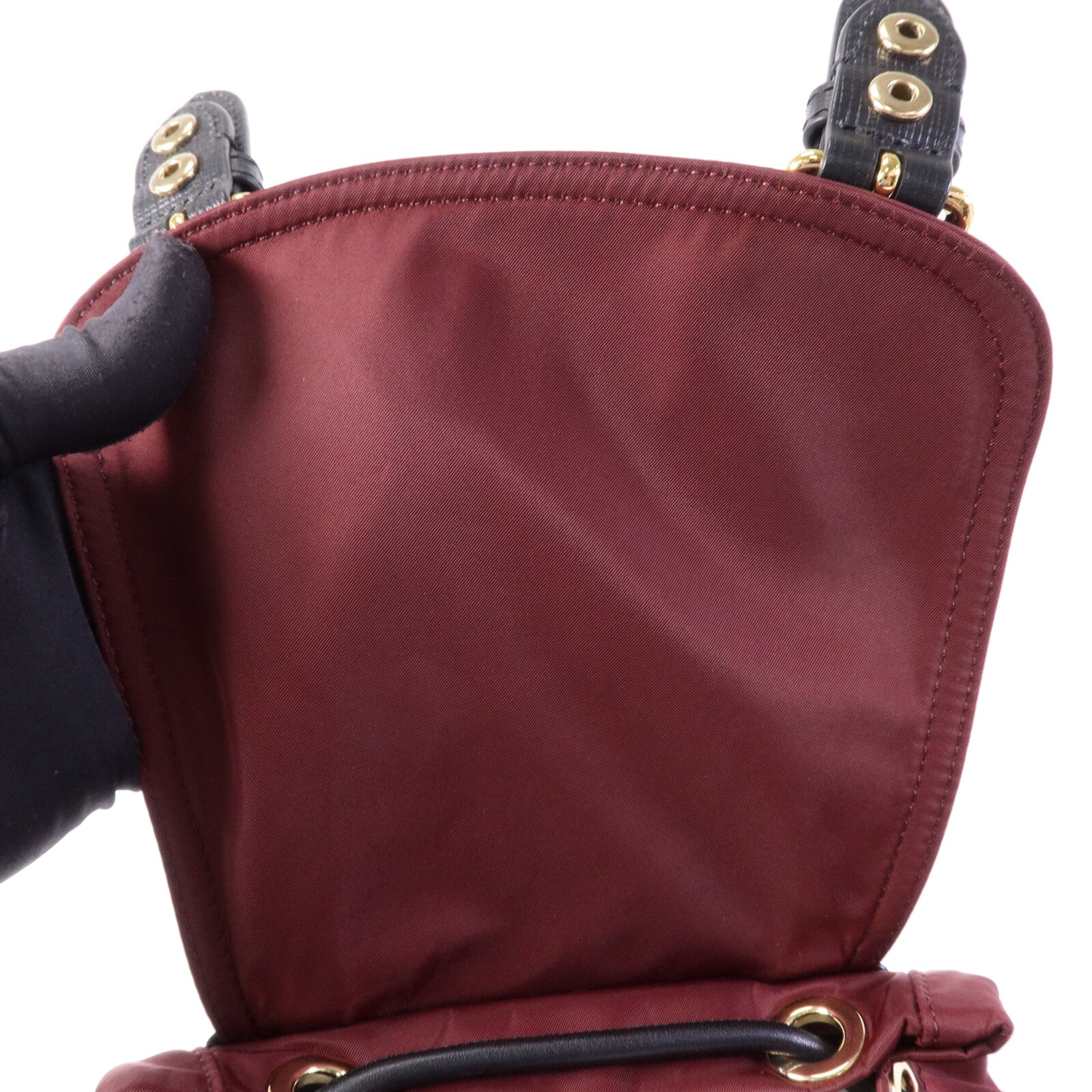 BURBERRY 尼龍Backpack金扣背包