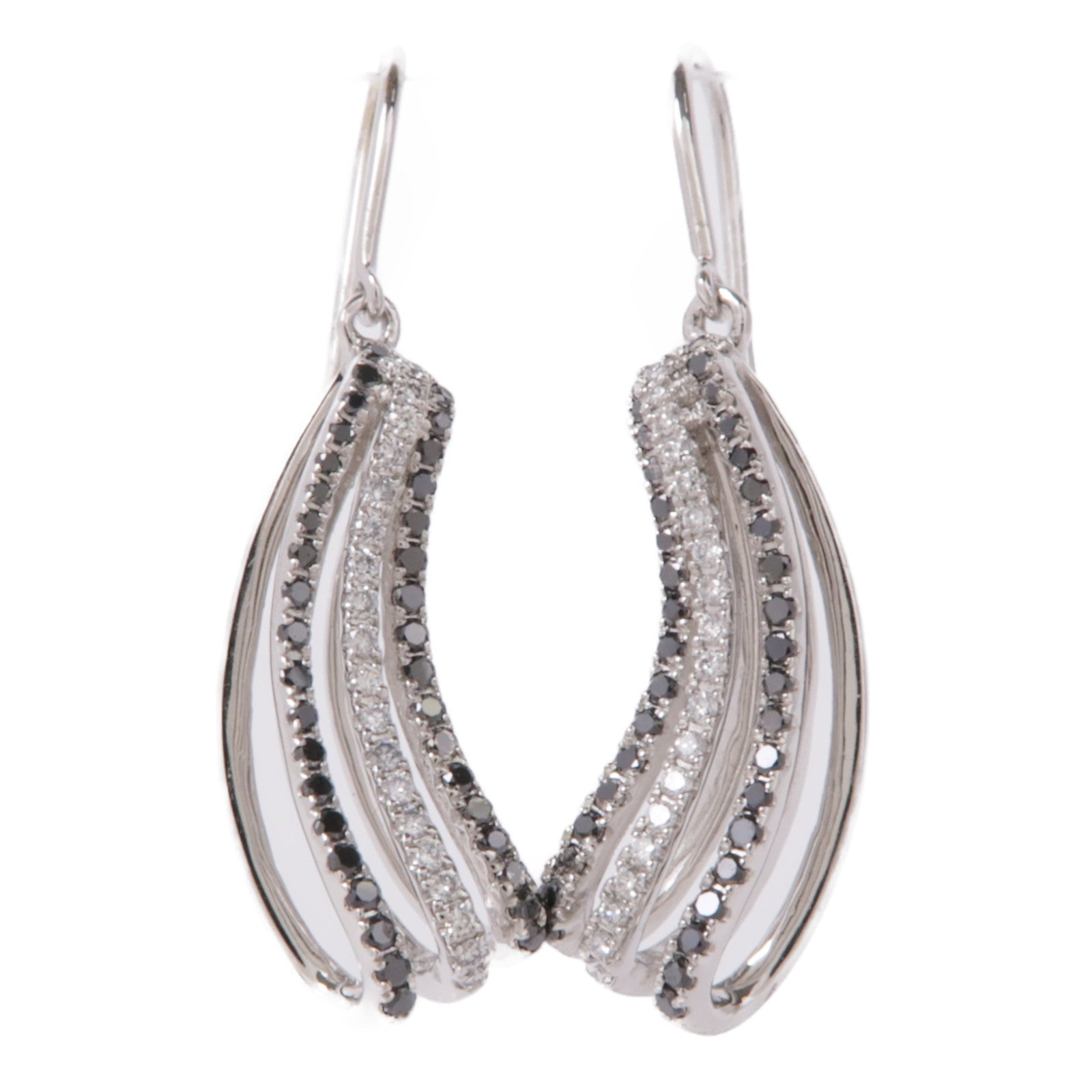 JEWELRY Diamond Earrings 18K White Gold