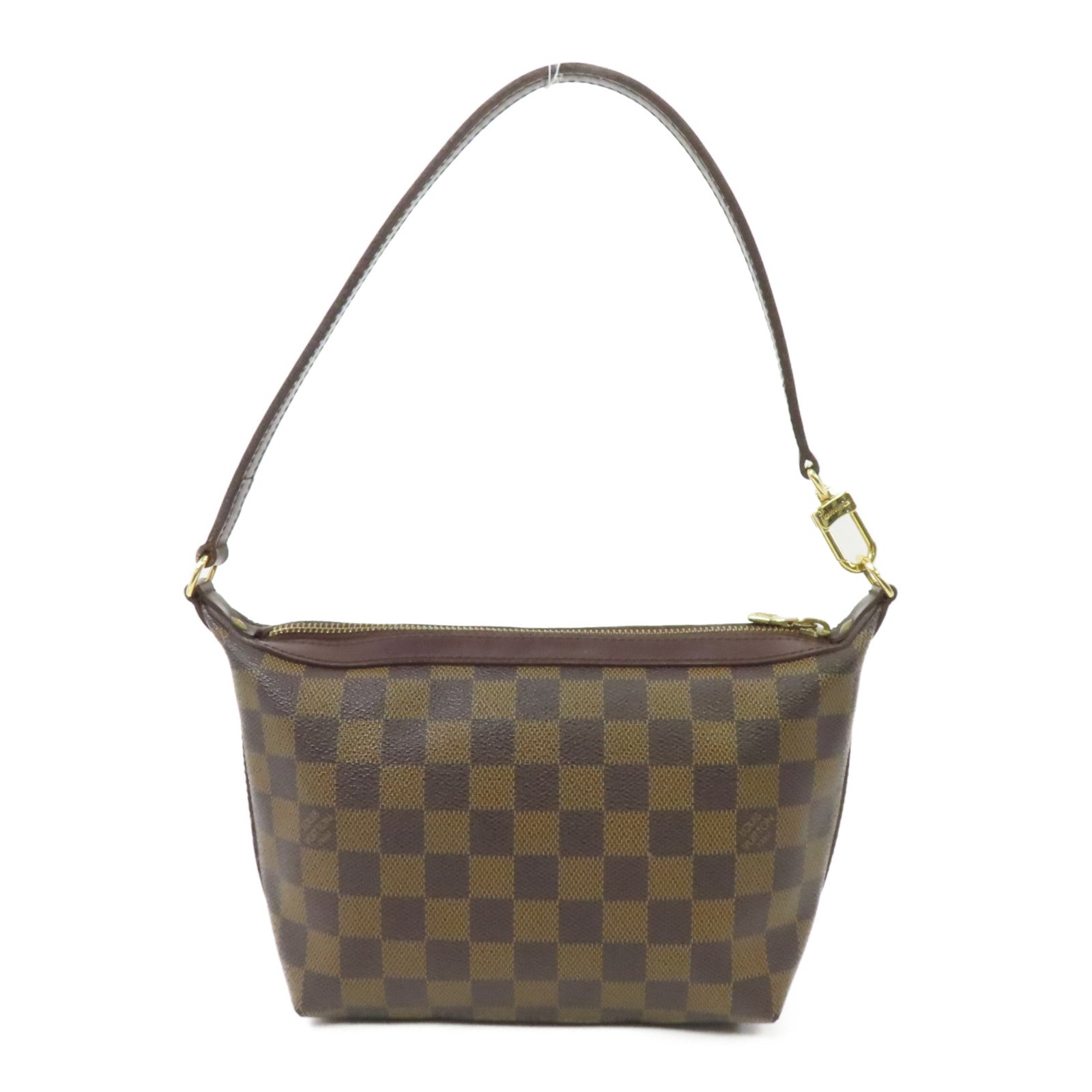 LOUIS VUITTON Damier Illovo PM金扣肩背袋棕色