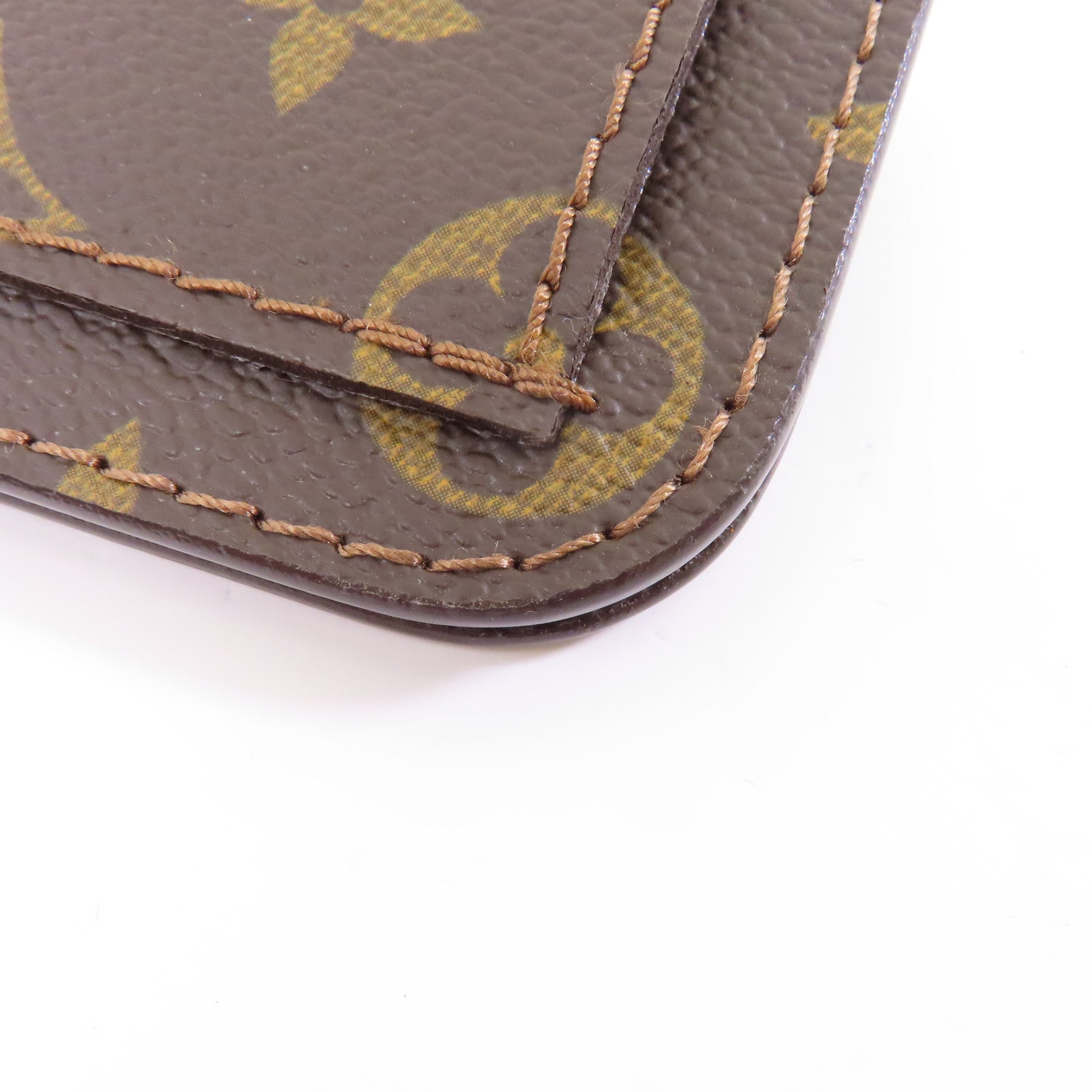 LOUIS VUITTON Monogram Ceinture Pochette#80金扣腰包啡色