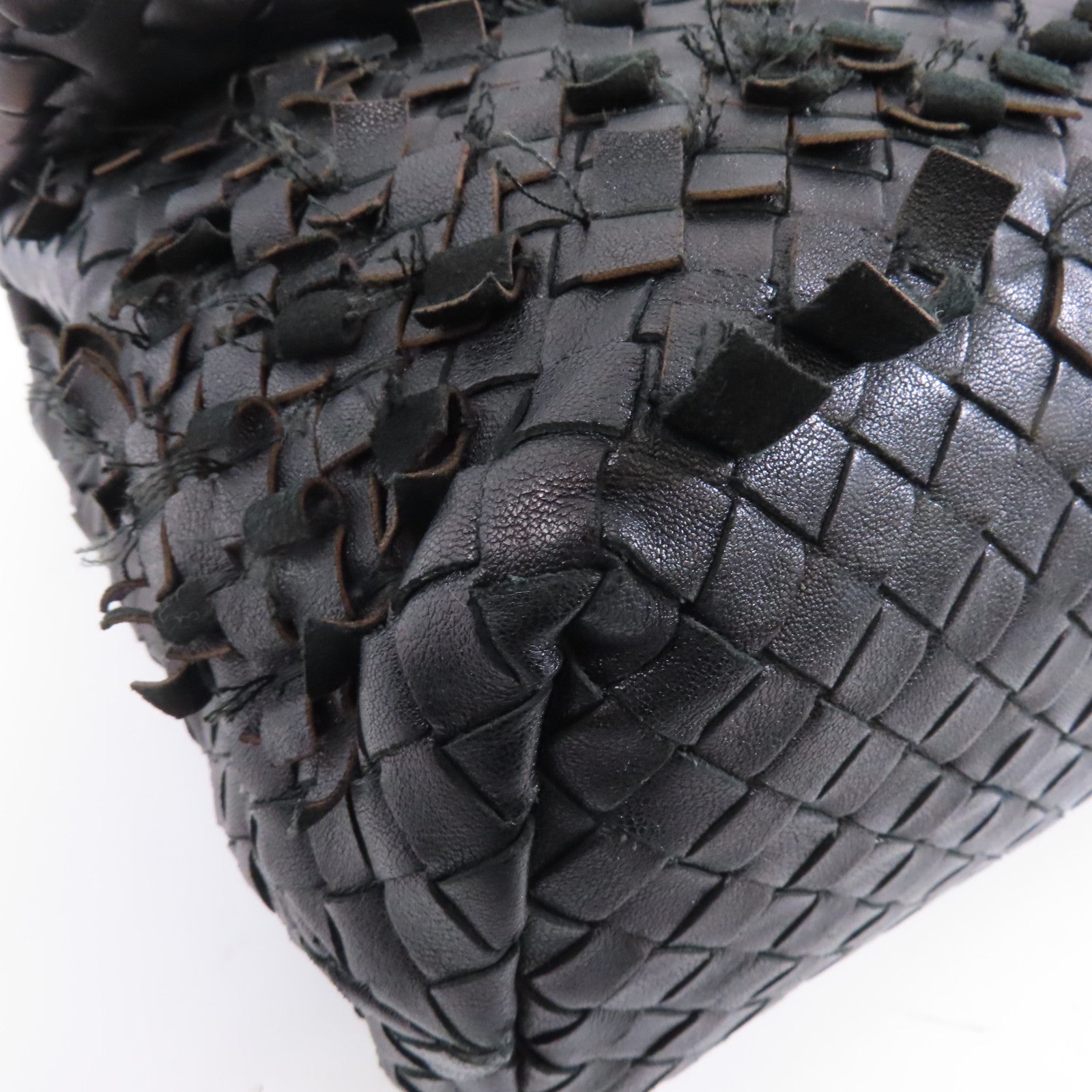 BOTTEGA VENETA 織紋皮革Shoulder Bag肩背袋金屬棕色