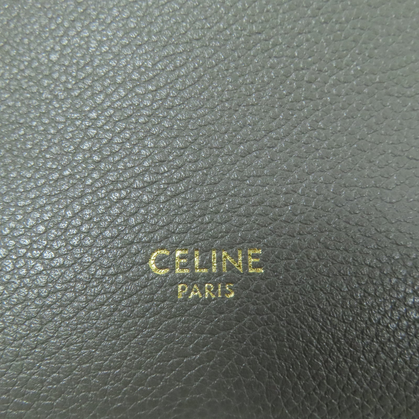 CELINE 牛皮皮革Sangle Bucket金扣肩背袋