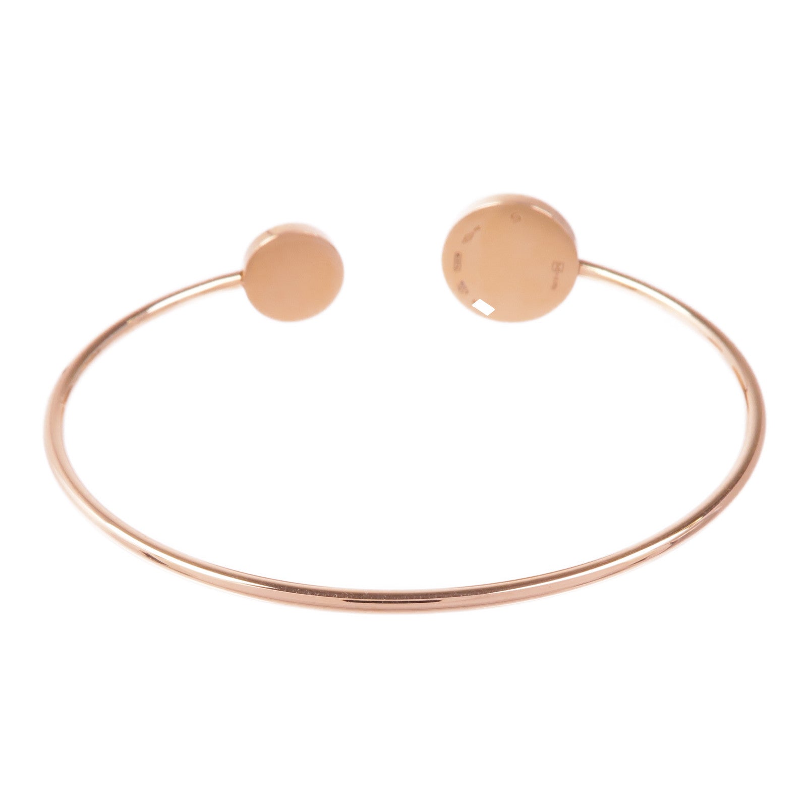 BVLGARI 18K玫瑰金Bvlgari Bvlgari Bracelet縞瑪瑙/鑽石手鐲